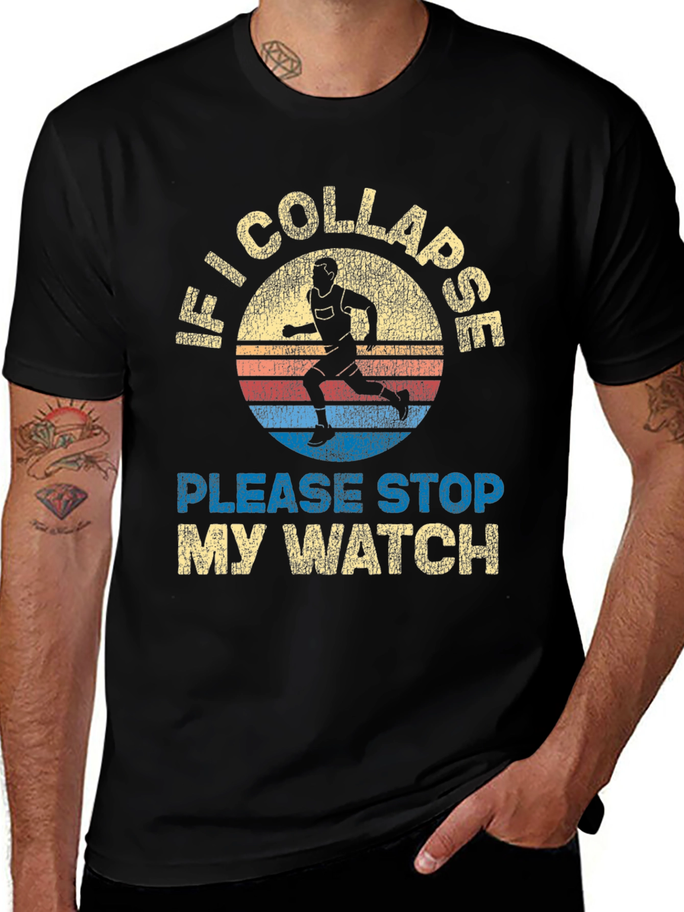 Camiseta de Corredor: Si Colapso Detén mi Reloj