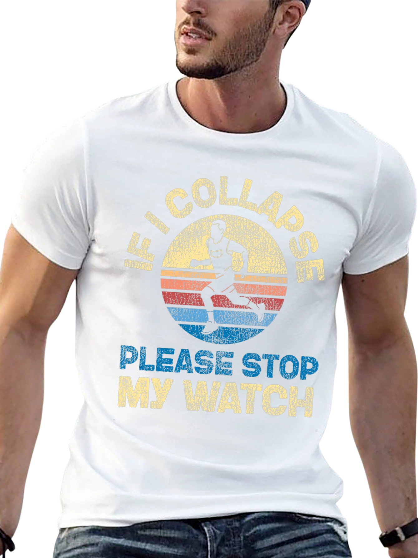 Camiseta de Corredor: Si Colapso Detén mi Reloj