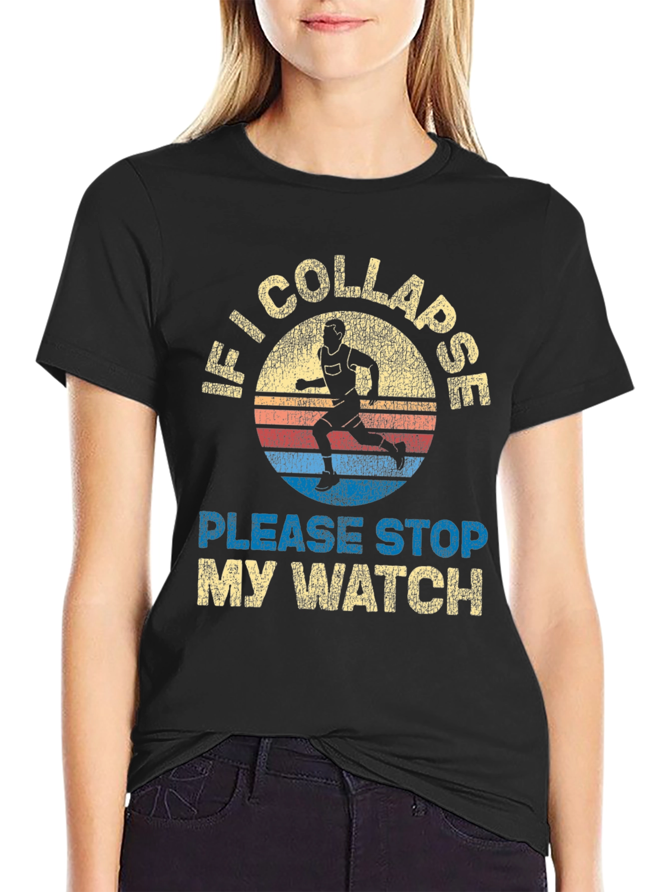 Camiseta de Corredor: Si Colapso Detén mi Reloj