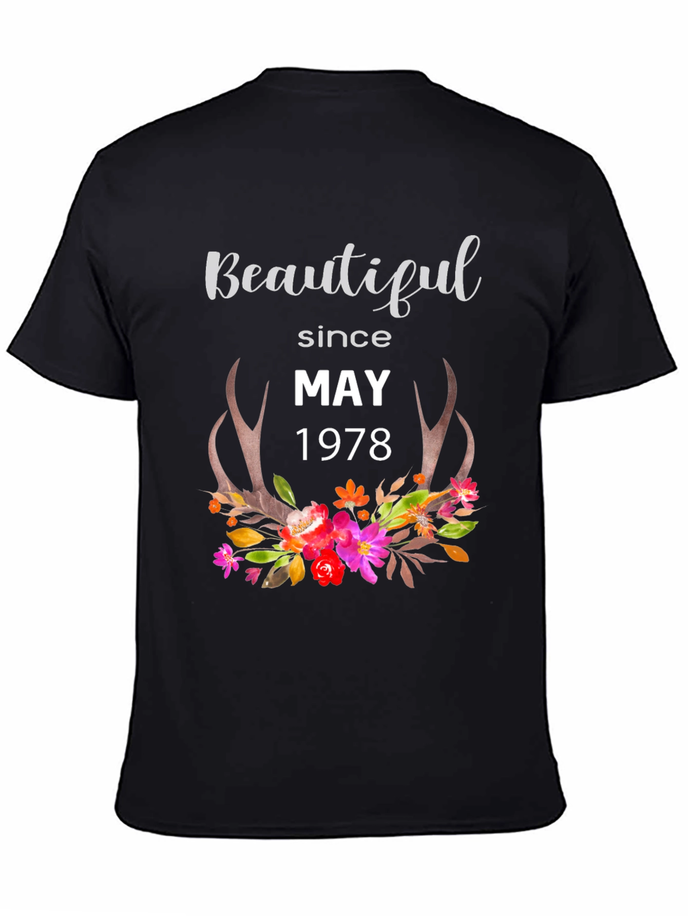 Camiseta Negra Beautiful Since May 1978