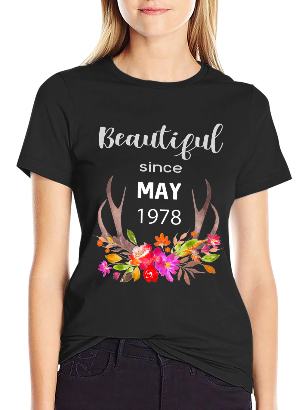 Camiseta Negra Beautiful Since May 1978