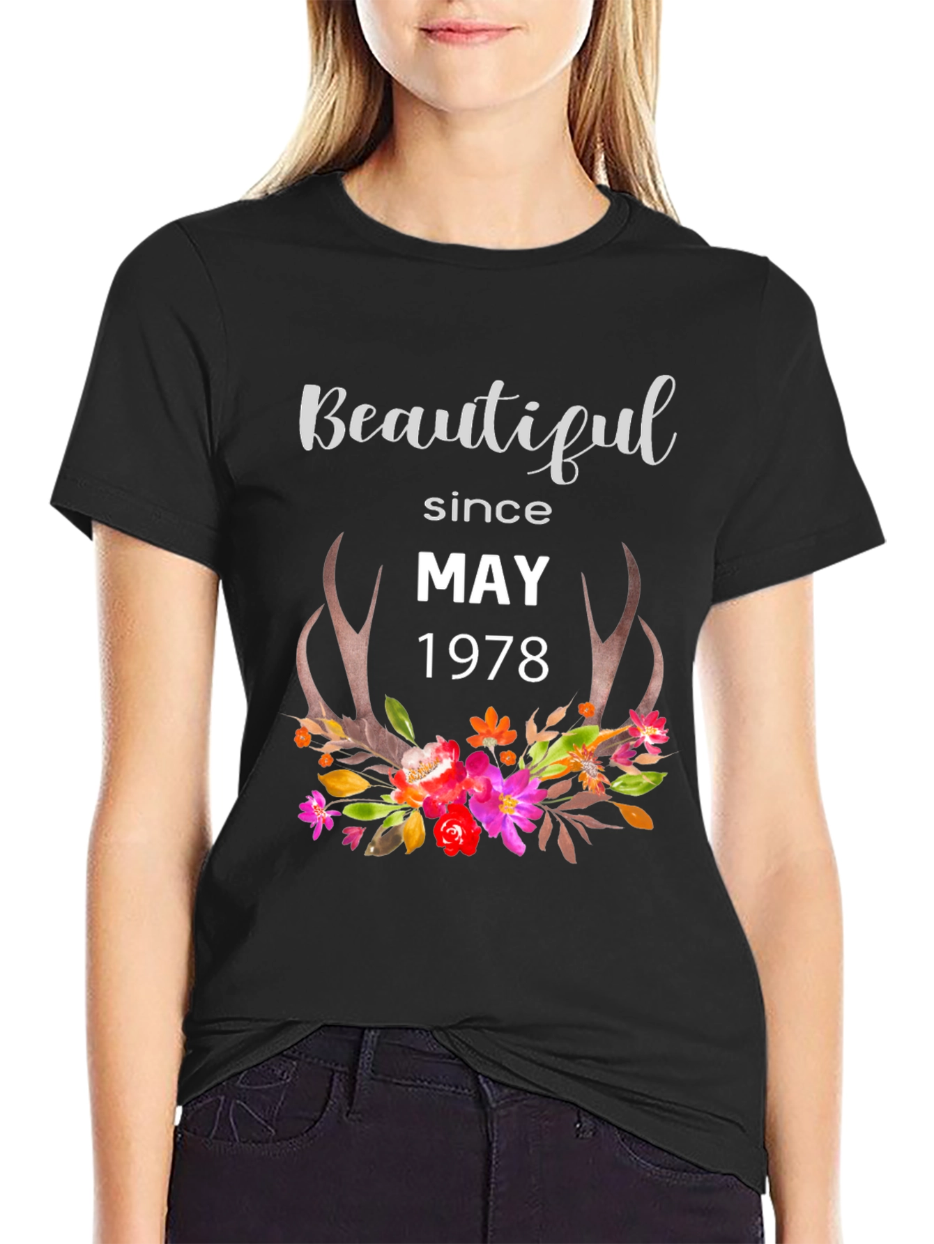 Camiseta Negra Beautiful Since May 1978