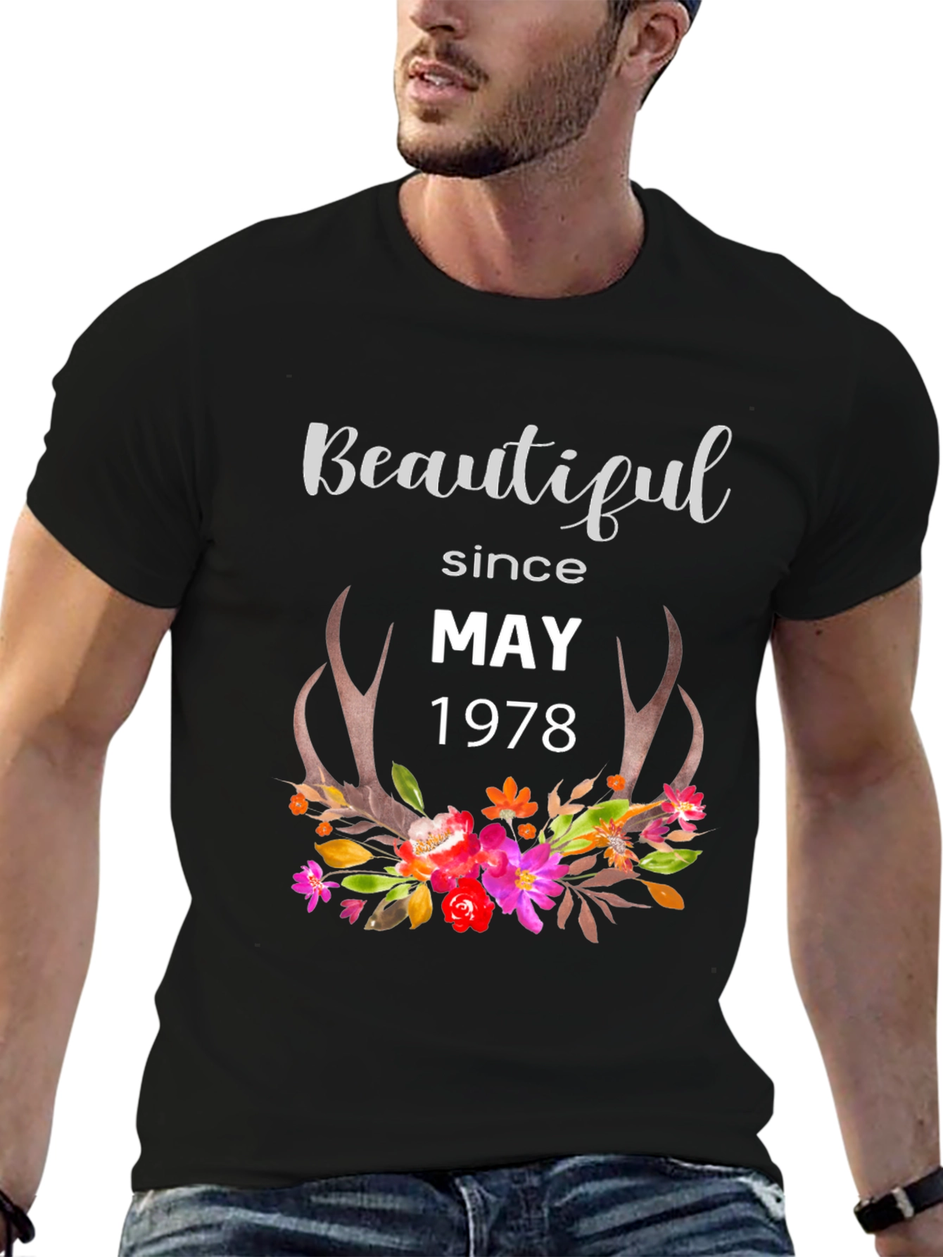 Camiseta Negra Beautiful Since May 1978