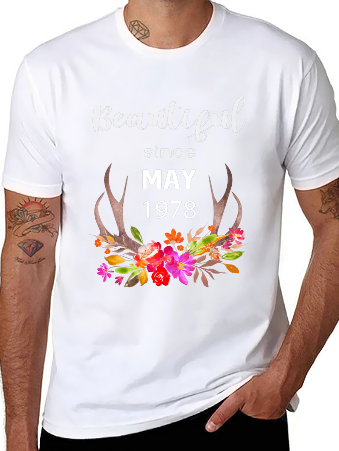 Camiseta Negra Beautiful Since May 1978