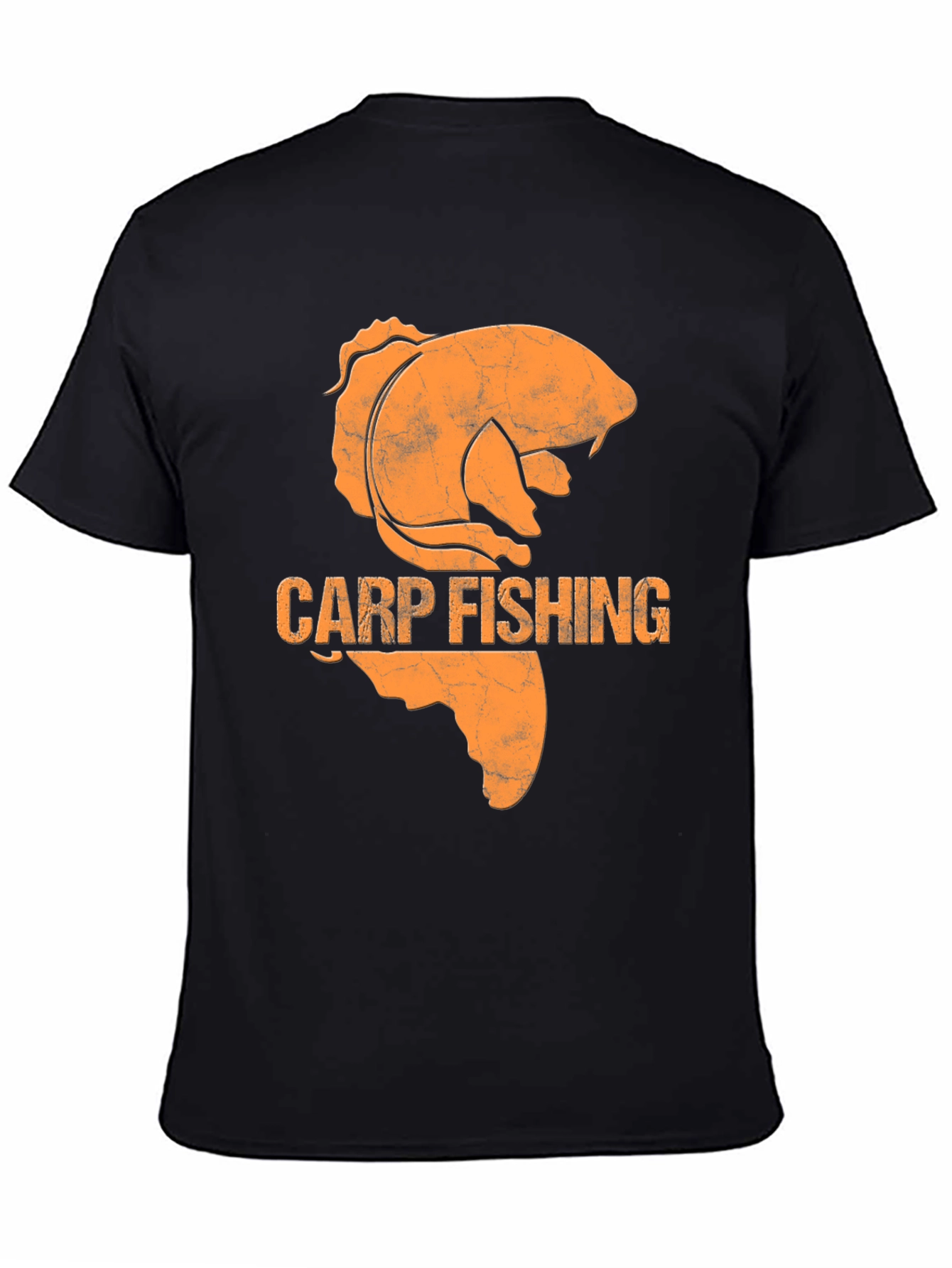 Camiseta Hombre Negra Pesca Carpa