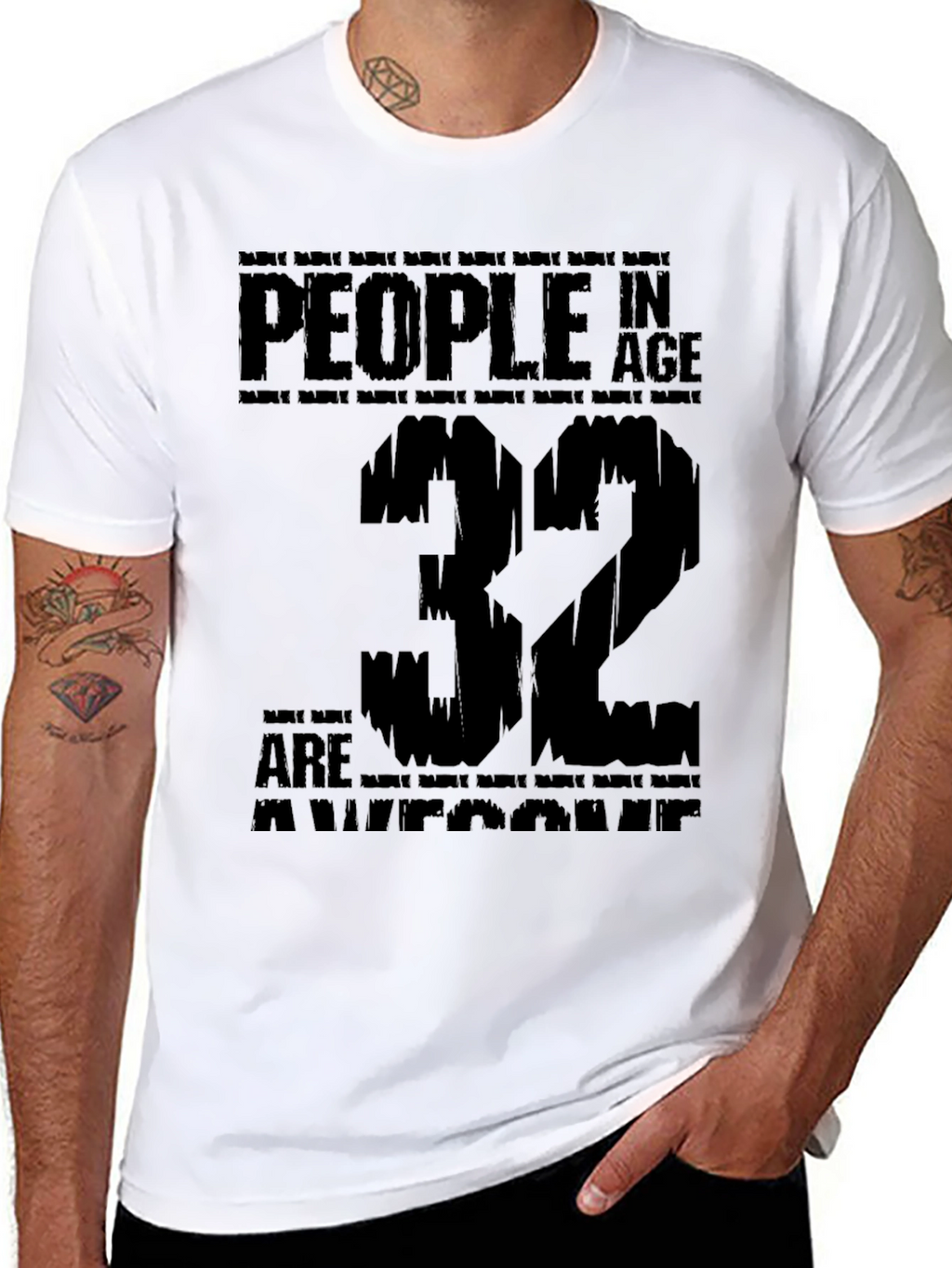 Camiseta Gente de 32 Años es Asombrosa