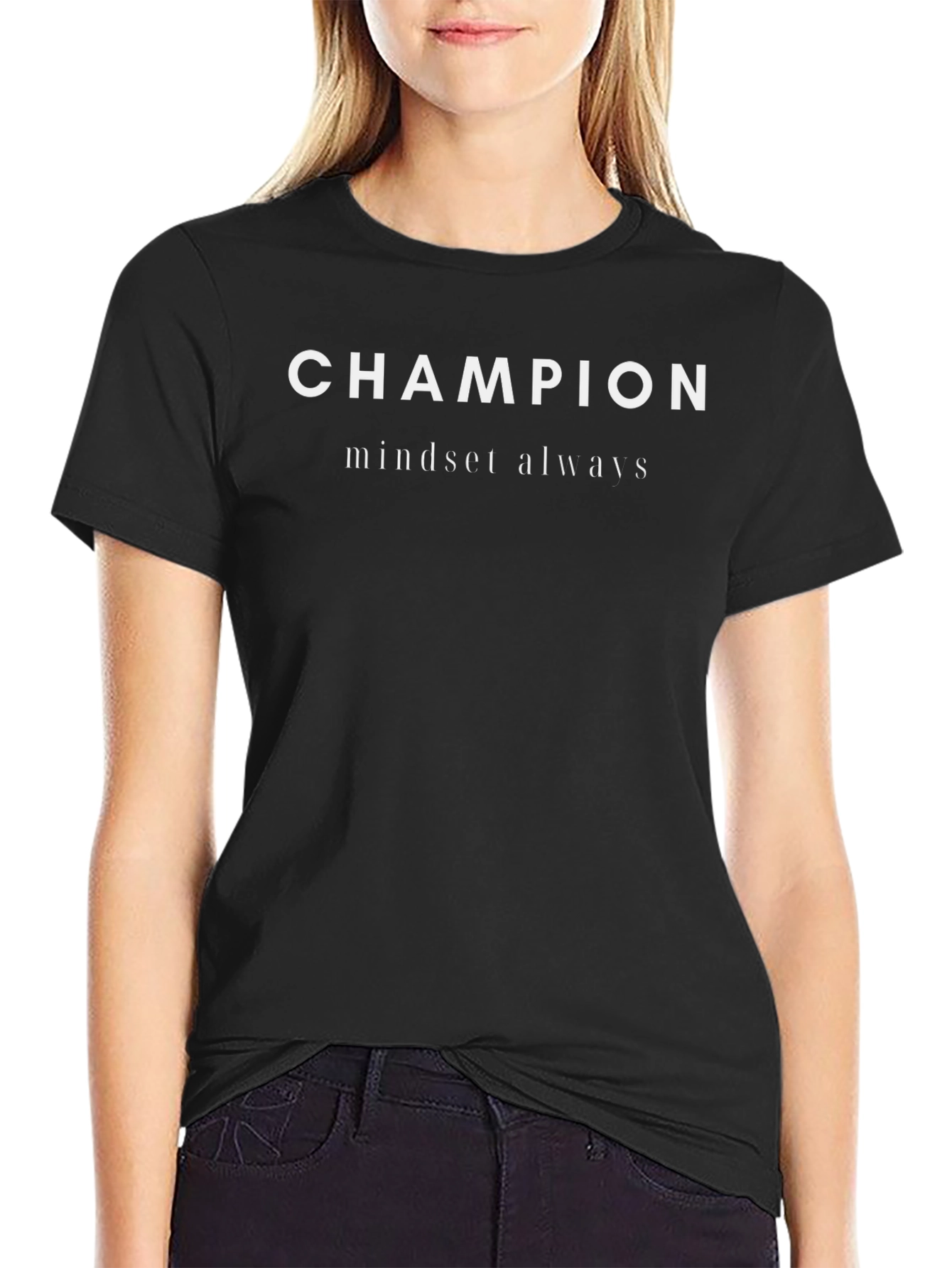 Camiseta Negra Champion Mindset