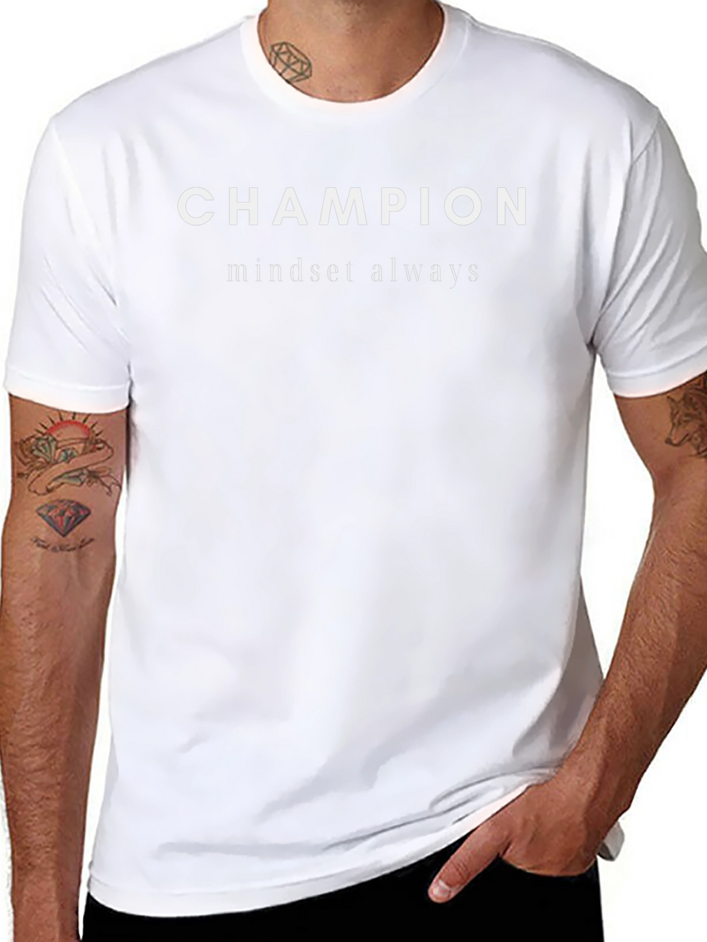 Camiseta Negra Champion Mindset