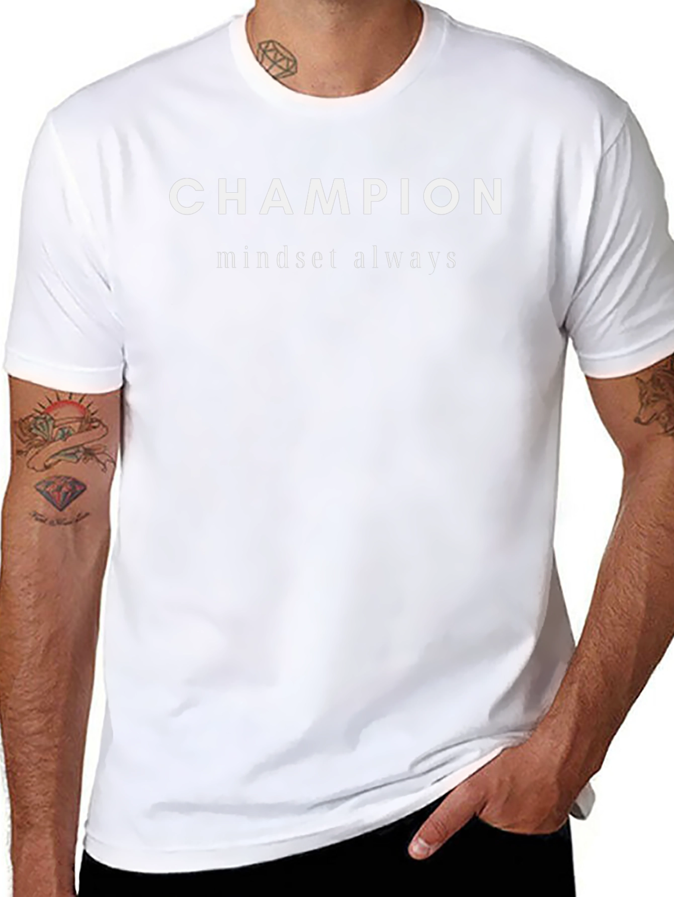 Camiseta Negra Champion Mindset