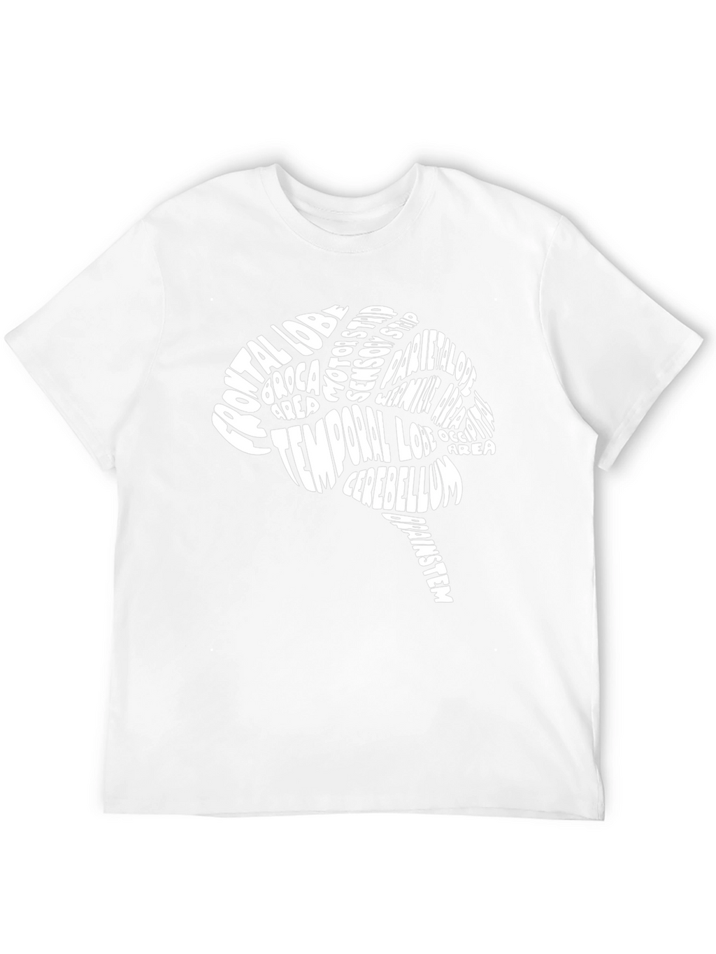 Camiseta Negra Cerebro Anatómico - Diseño Único