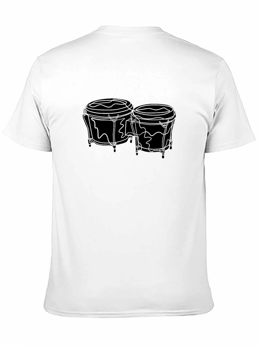Camiseta Negra con Diseño de Bongo