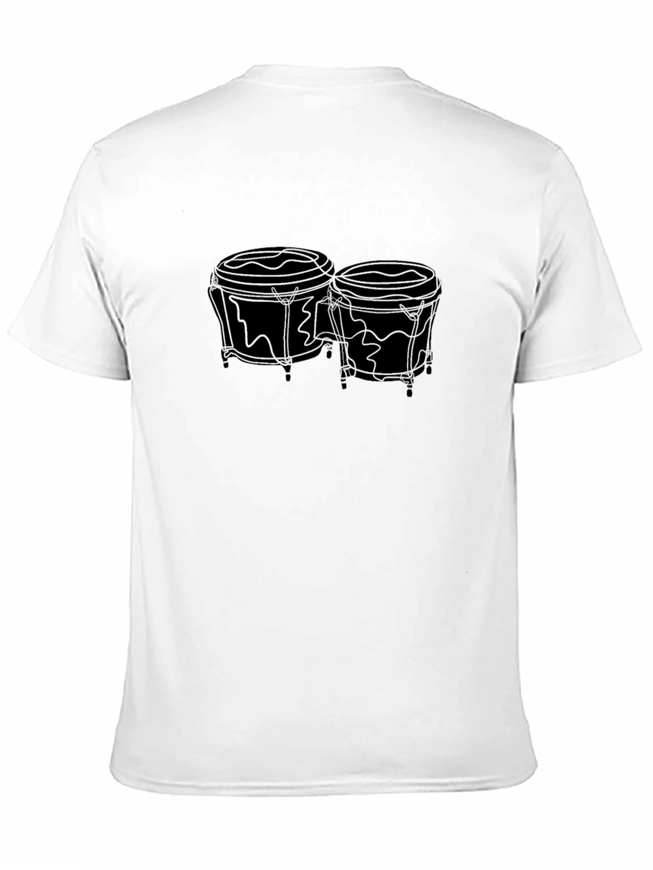 Camiseta Negra con Diseño de Bongo