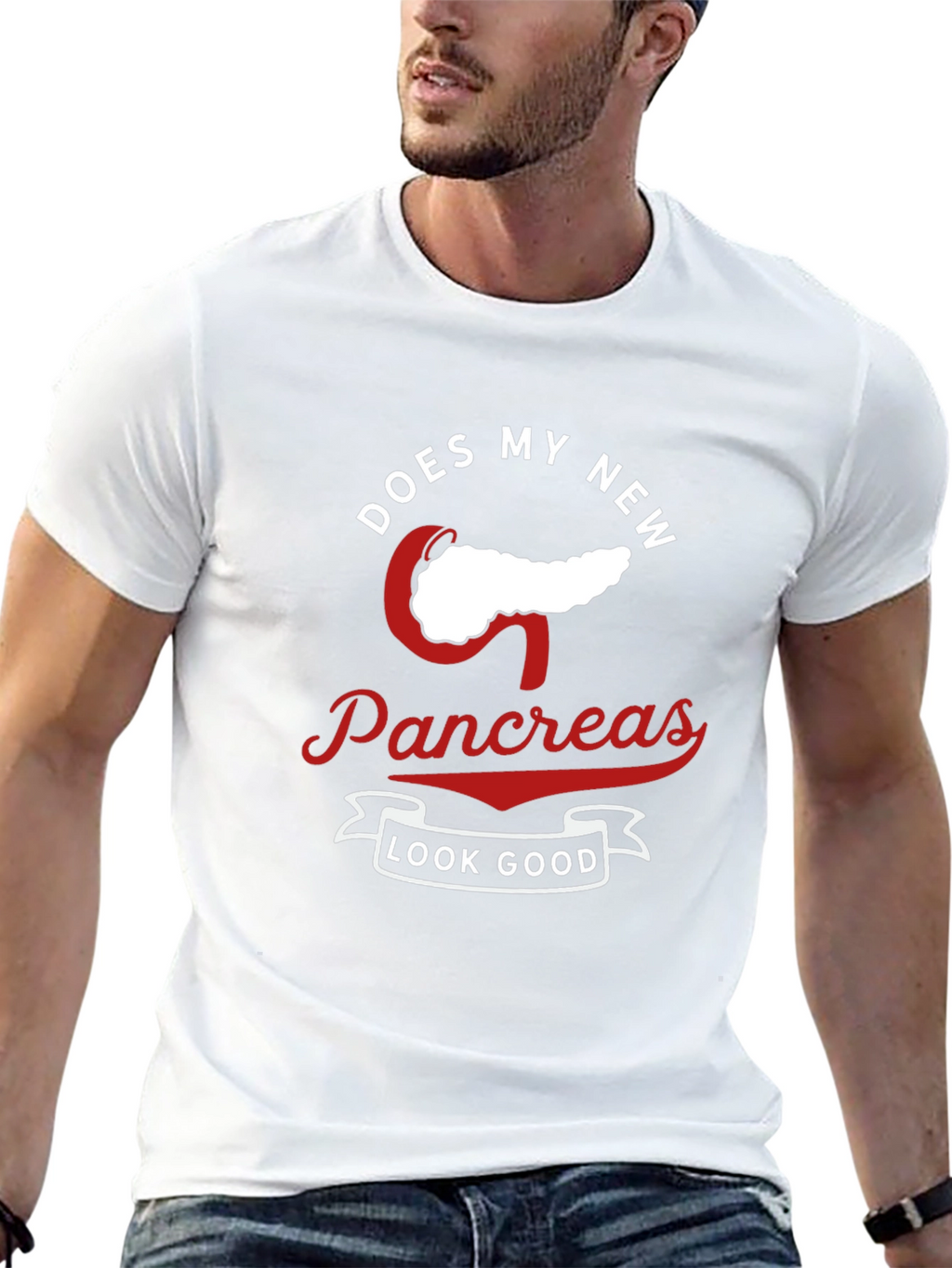 Camiseta con Diseño Humorístico Nuevo Páncreas