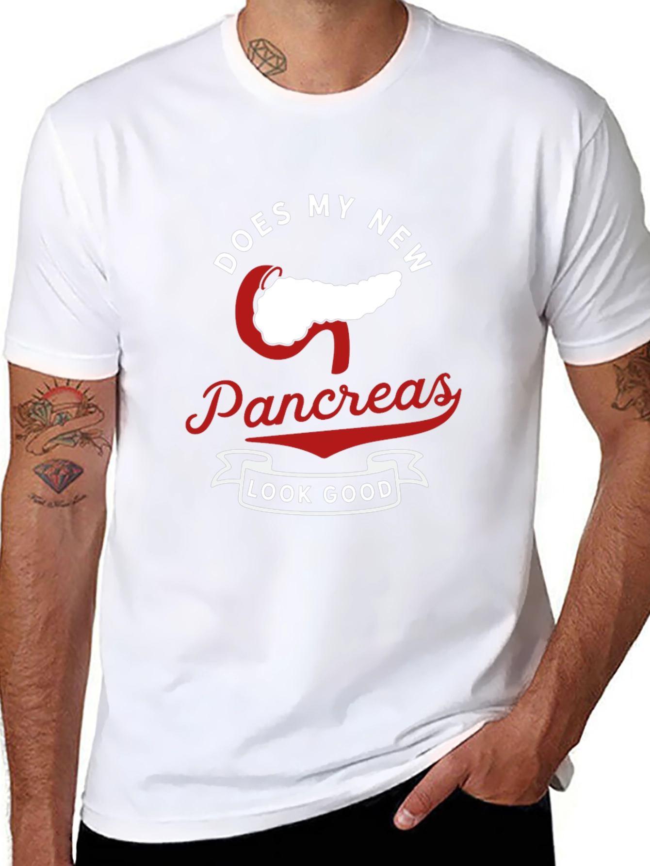 Camiseta con Diseño Humorístico Nuevo Páncreas
