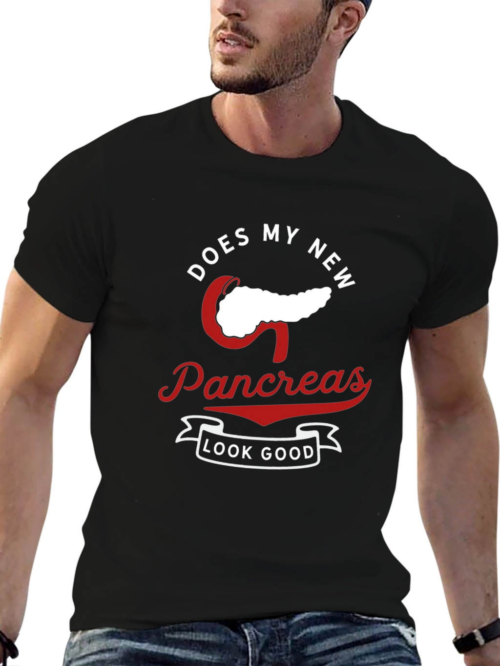 Camiseta con Diseño Humorístico Nuevo Páncreas