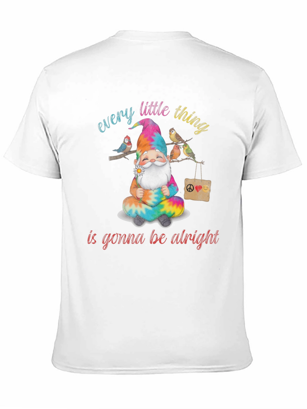 Camiseta Hippie Gnomo Positivo: Todo Estará Bien