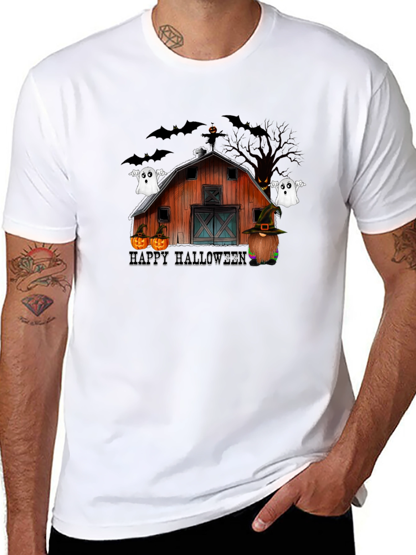 Camiseta Hombre Halloween Barn