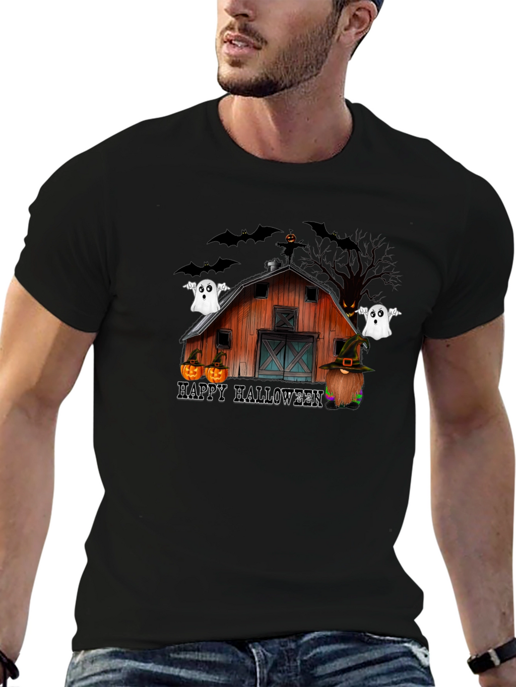 Camiseta Hombre Halloween Barn