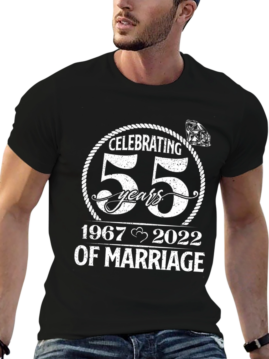Camiseta Aniversario 55 Años de Matrimonio