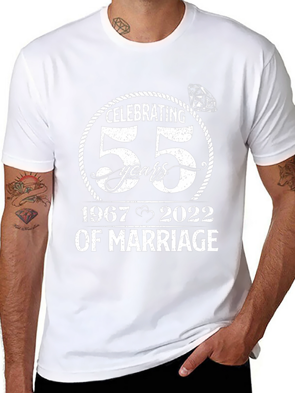 Camiseta Aniversario 55 Años de Matrimonio
