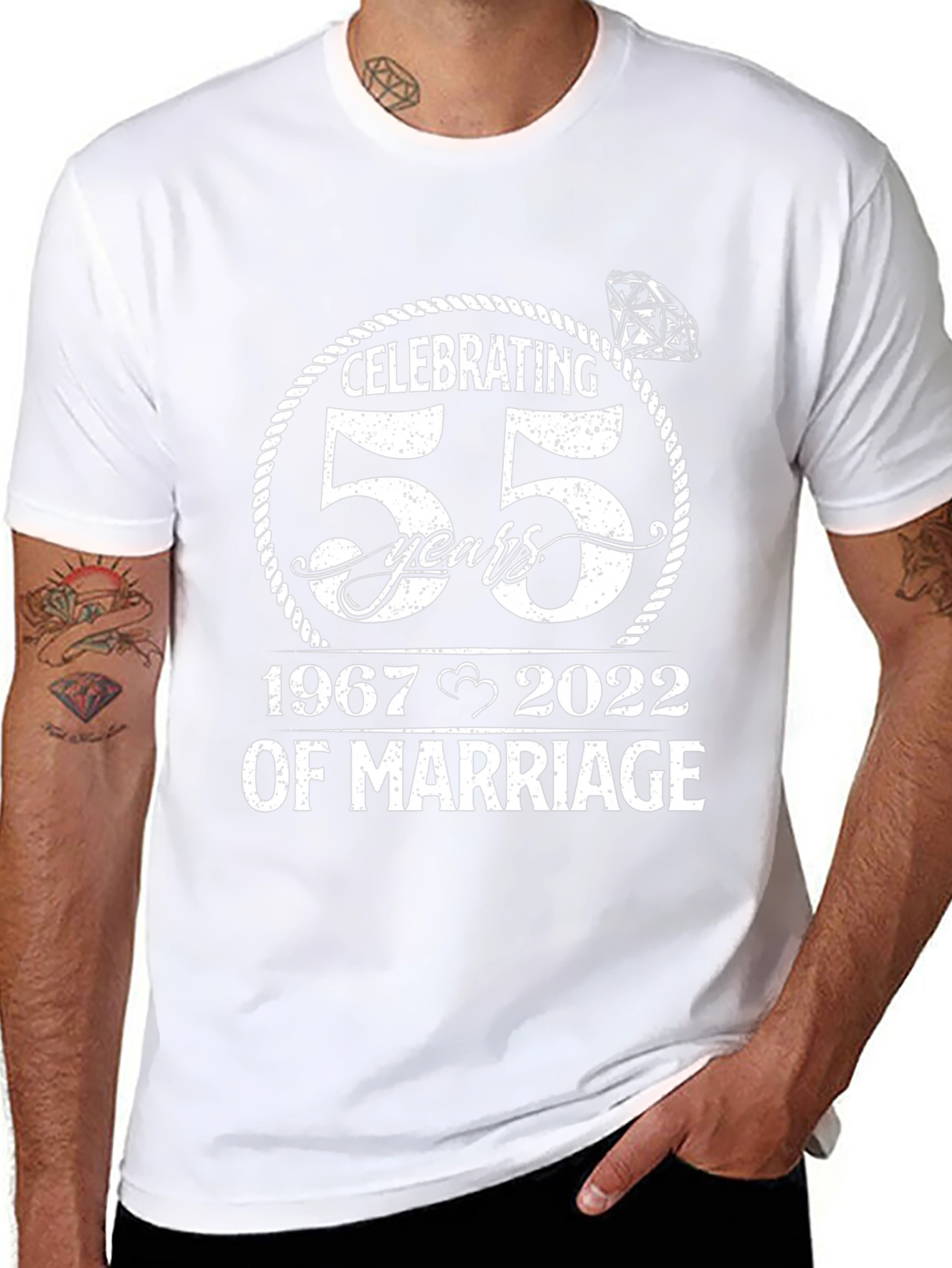 Camiseta Aniversario 55 Años de Matrimonio