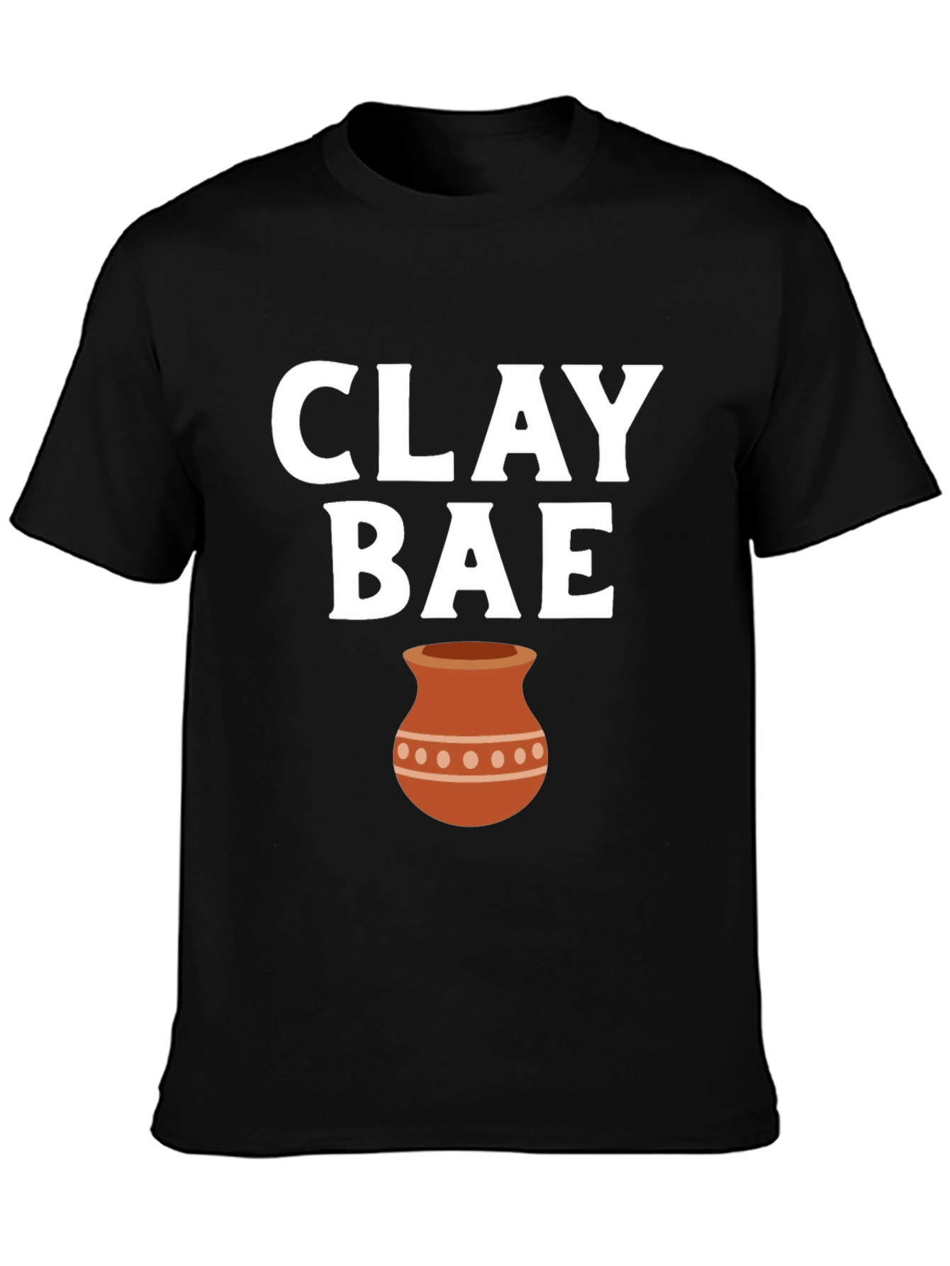 Camiseta Negra Clay Bae para Amantes de la Cerámica