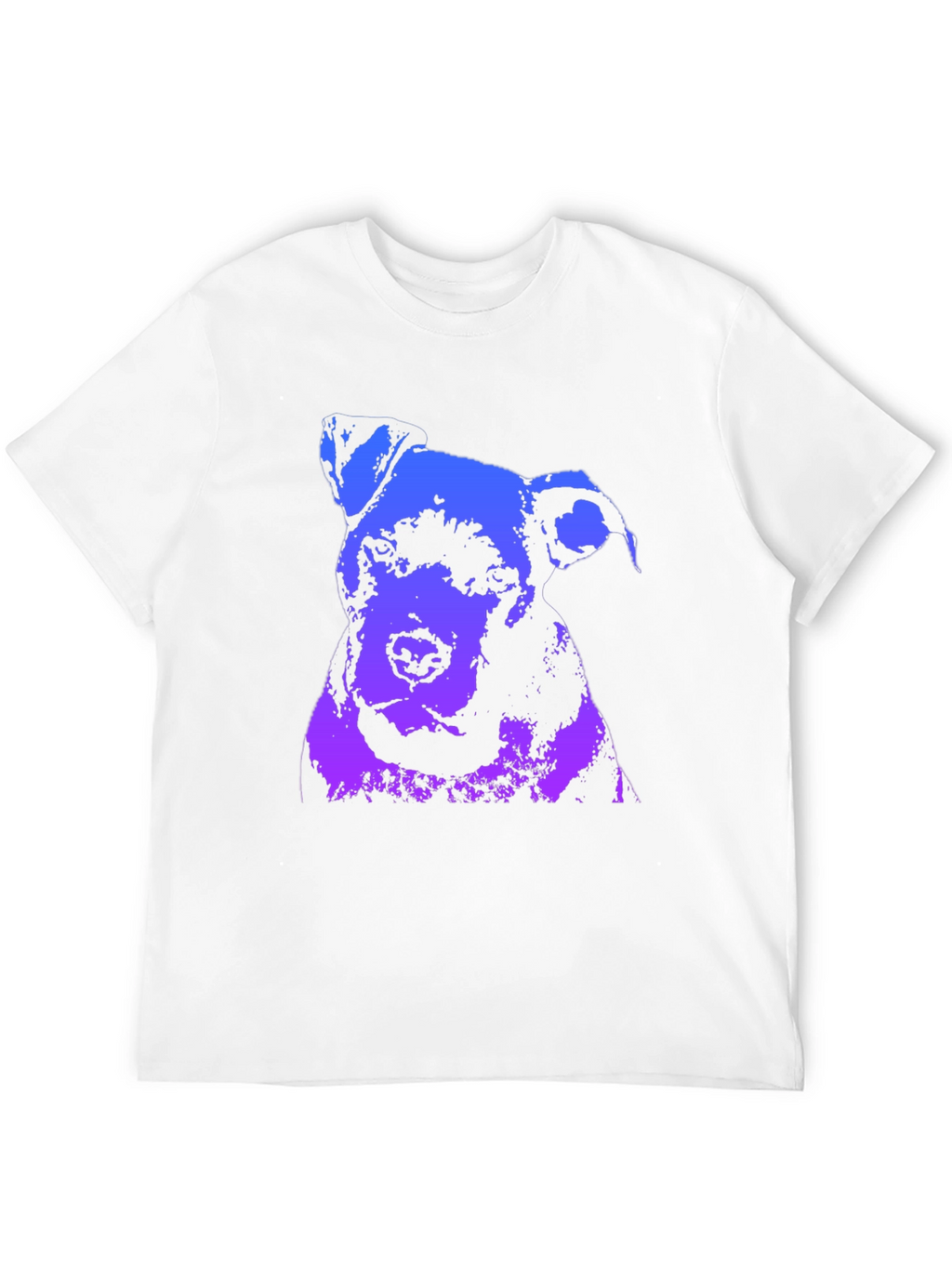 Camiseta Negra con Diseño Abstracto de Perro