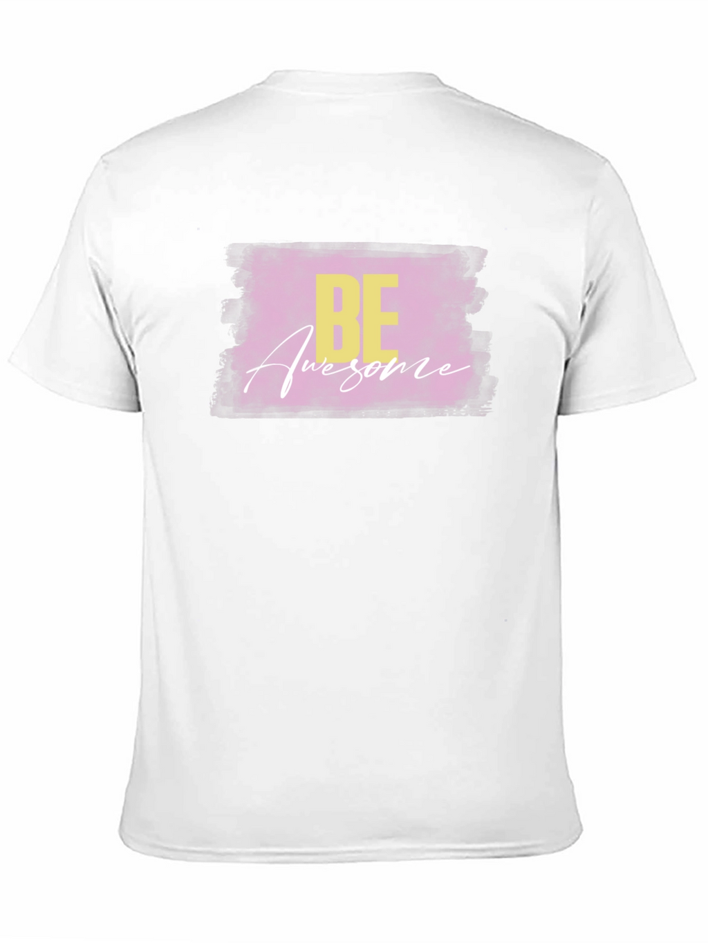 Camiseta Negra con Diseño Be Awesome