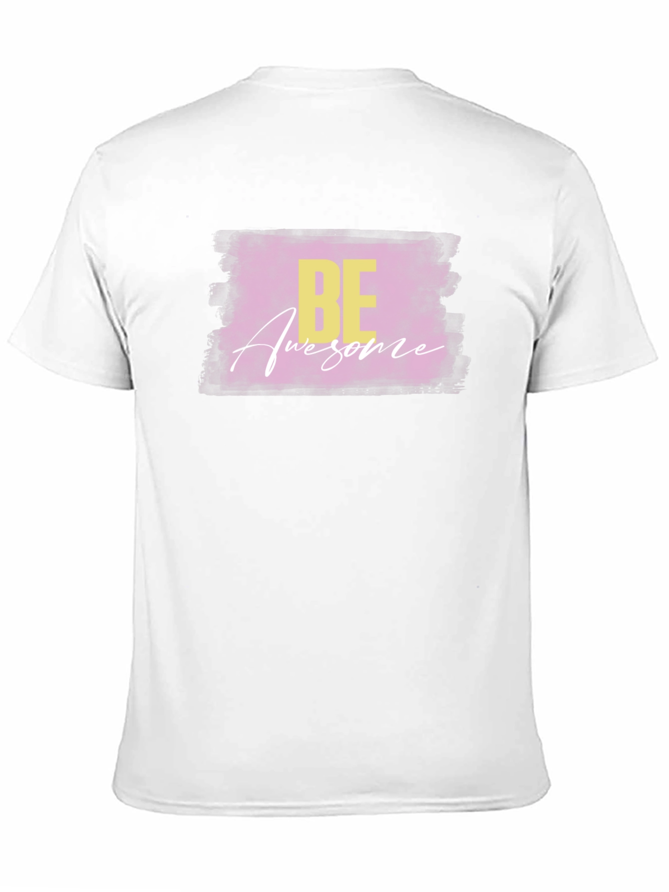 Camiseta Negra con Diseño Be Awesome
