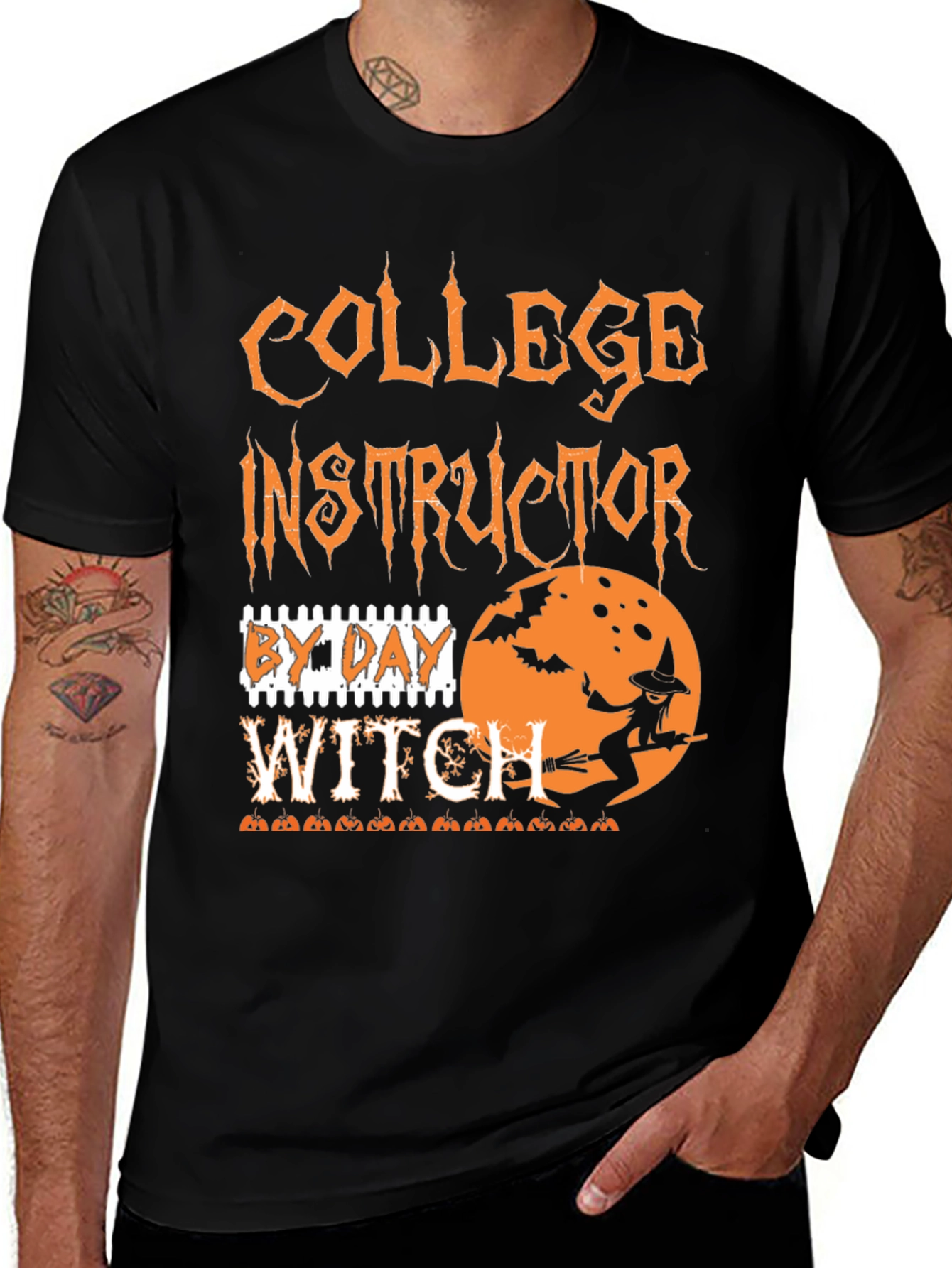 Camiseta Halloween Instructor de Universidad Bruja