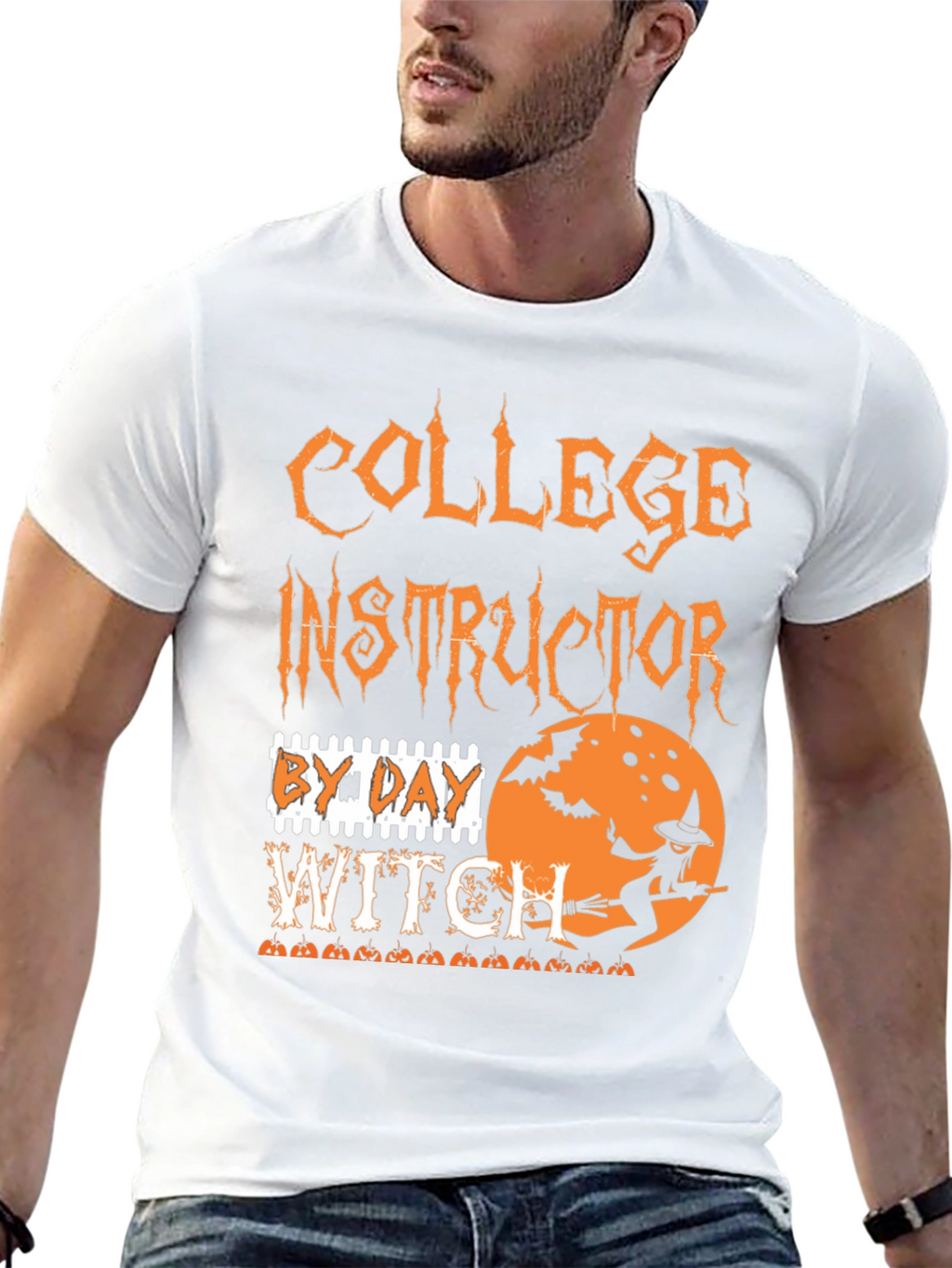 Camiseta Halloween Instructor de Universidad Bruja