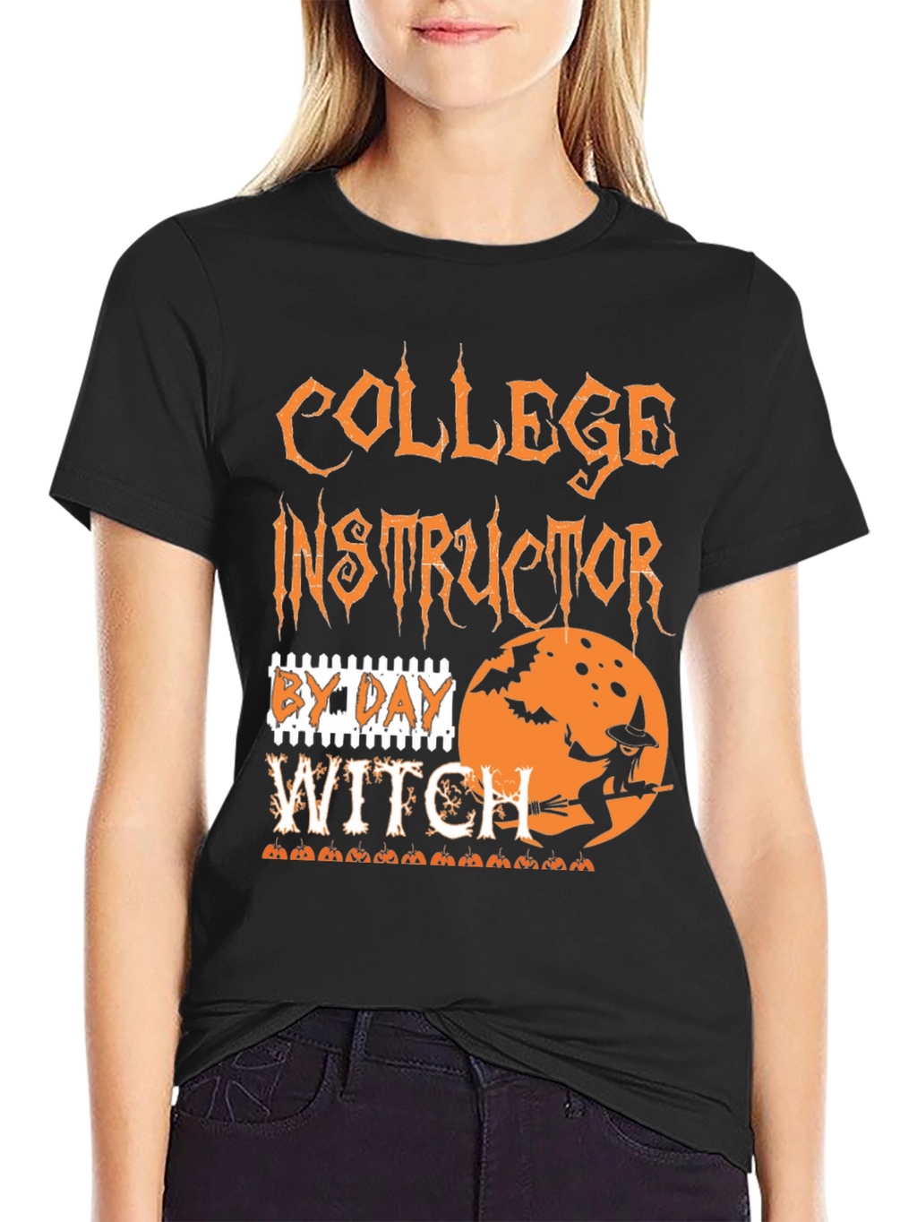 Camiseta Halloween Instructor de Universidad Bruja