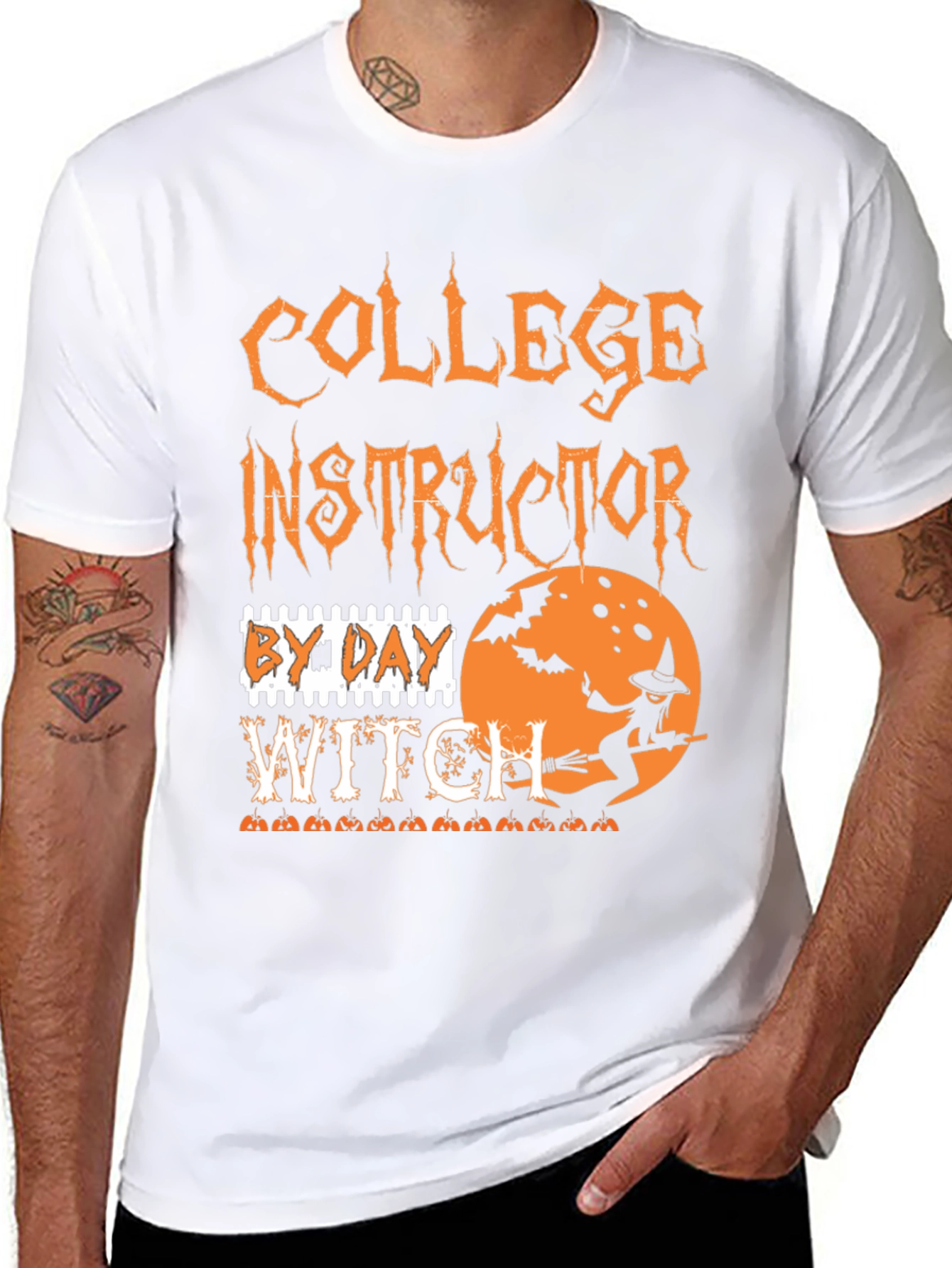 Camiseta Halloween Instructor de Universidad Bruja
