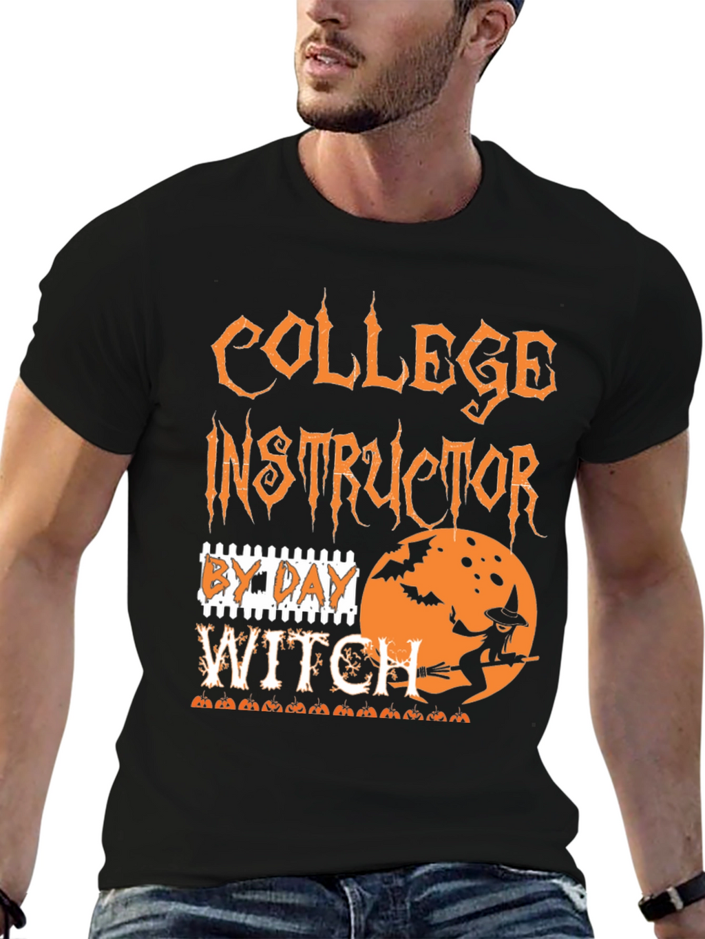 Camiseta Halloween Instructor de Universidad Bruja