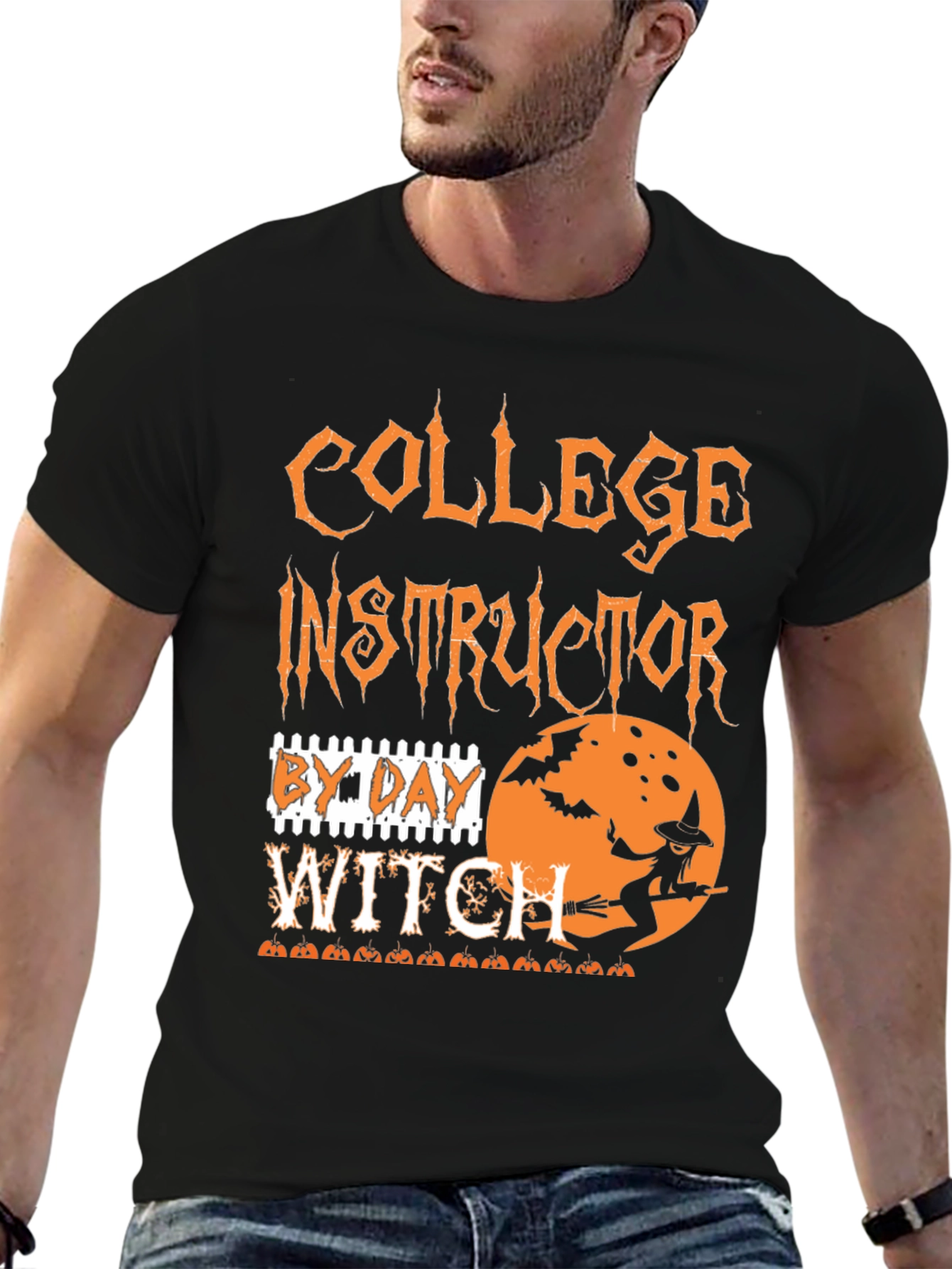 Camiseta Halloween Instructor de Universidad Bruja