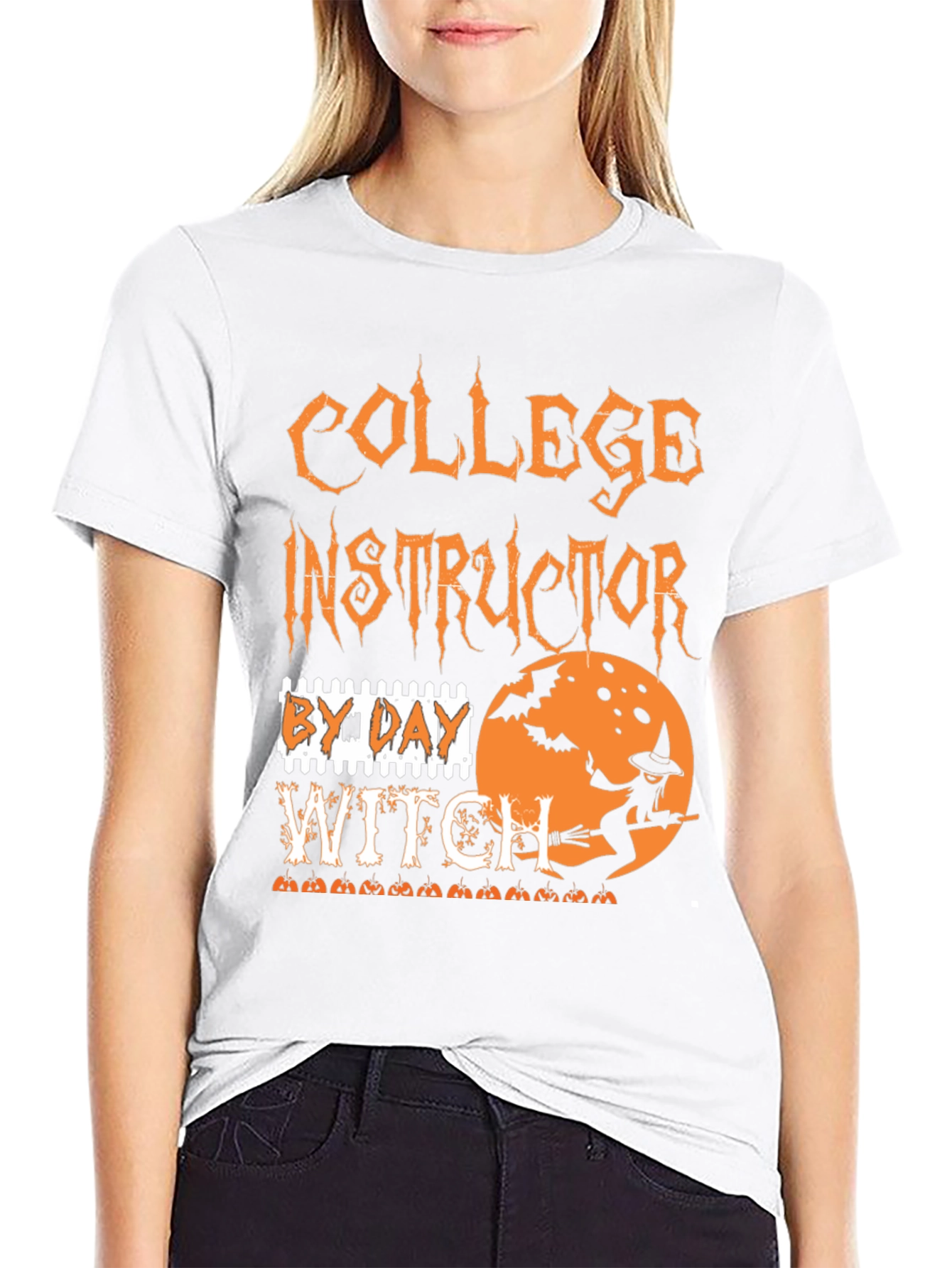 Camiseta Halloween Instructor de Universidad Bruja