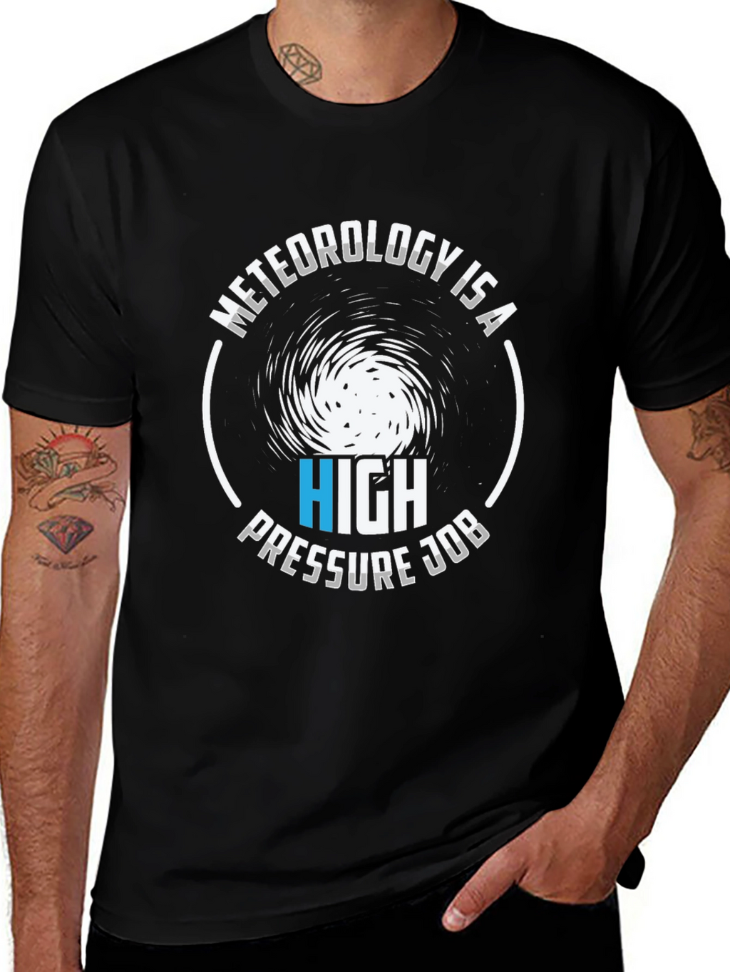 Camiseta Meteorología Presión Alta Trabajo