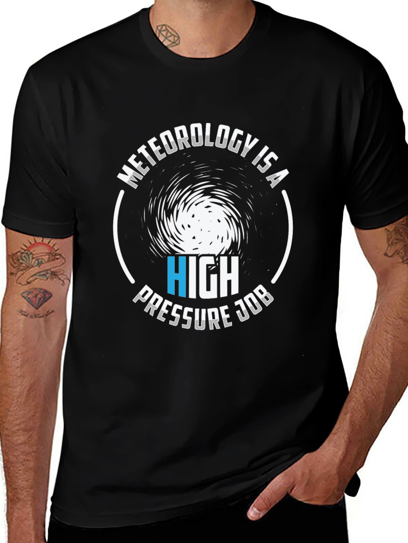 Camiseta Meteorología Presión Alta Trabajo