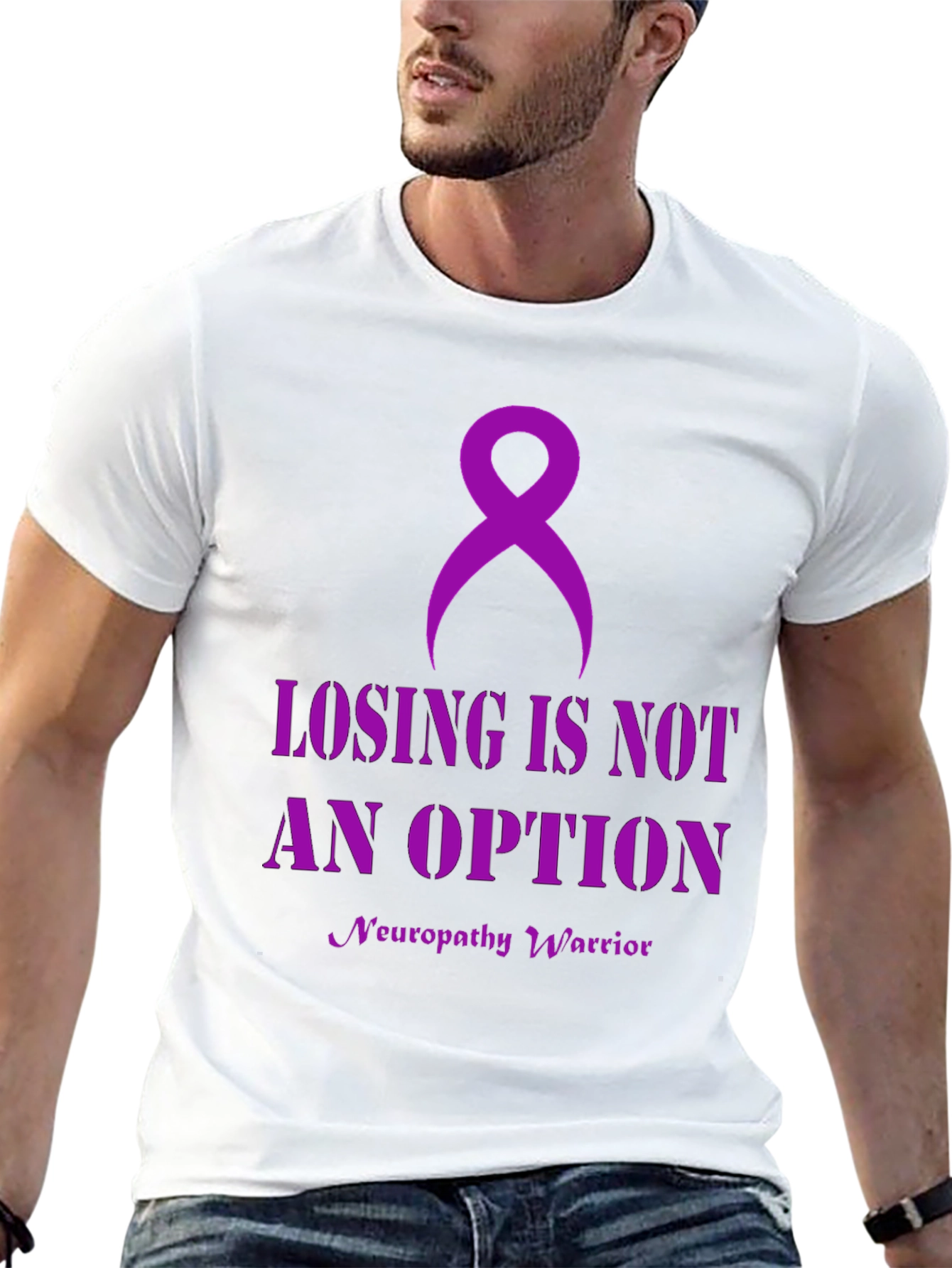 Camiseta Losing is Not an Option - Conciencia Neuropatía
