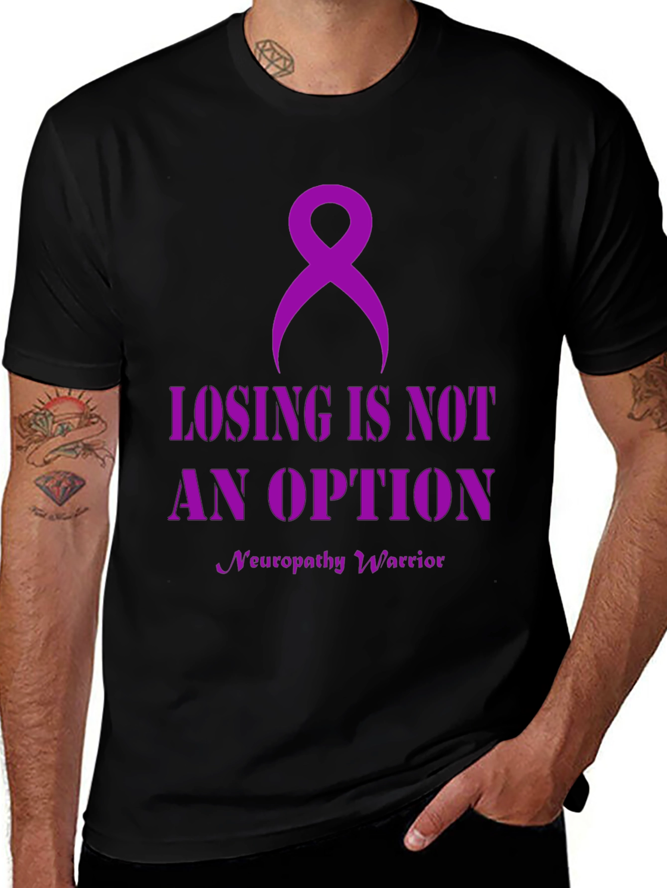 Camiseta Losing is Not an Option - Conciencia Neuropatía