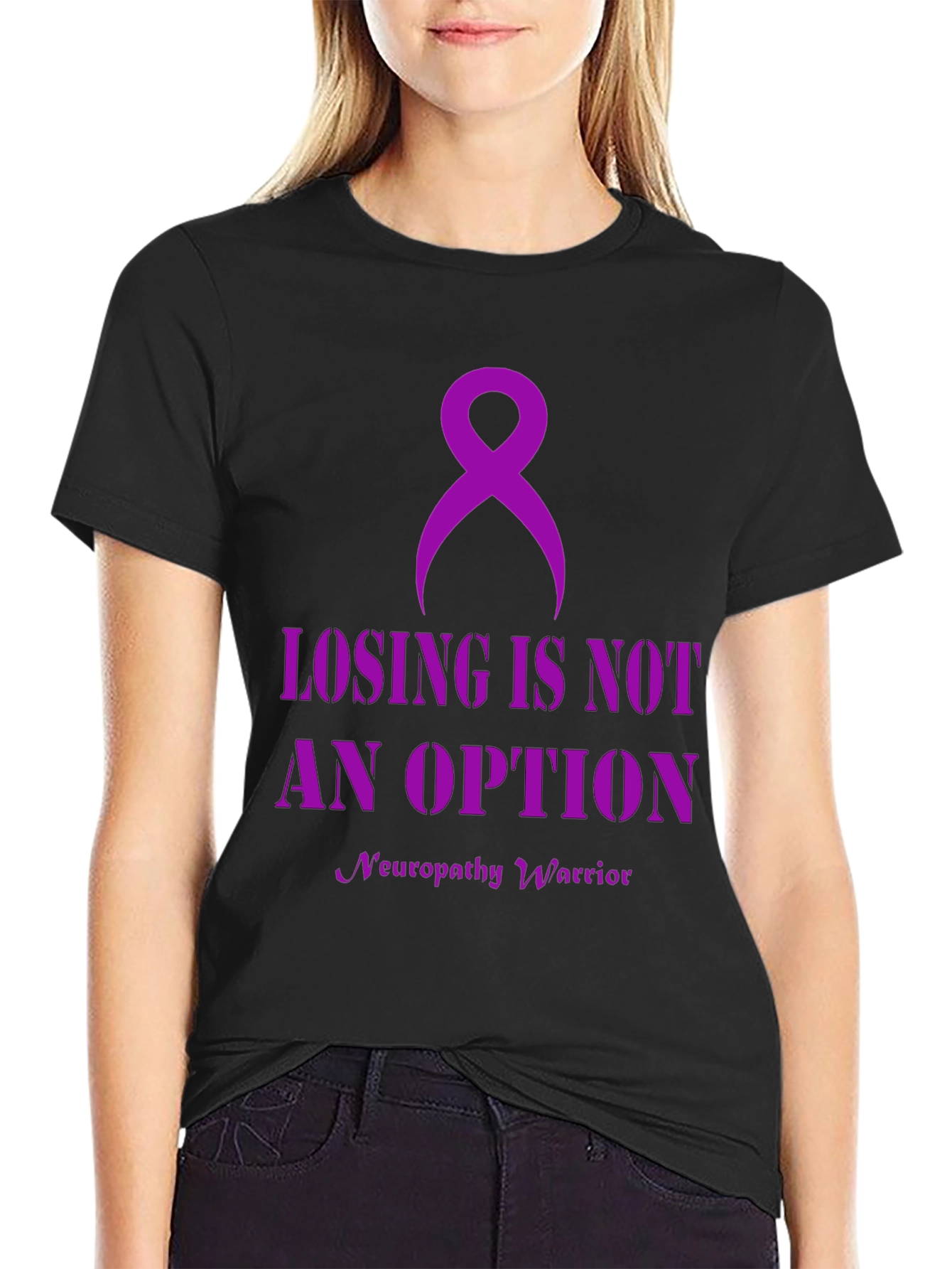 Camiseta Losing is Not an Option - Conciencia Neuropatía