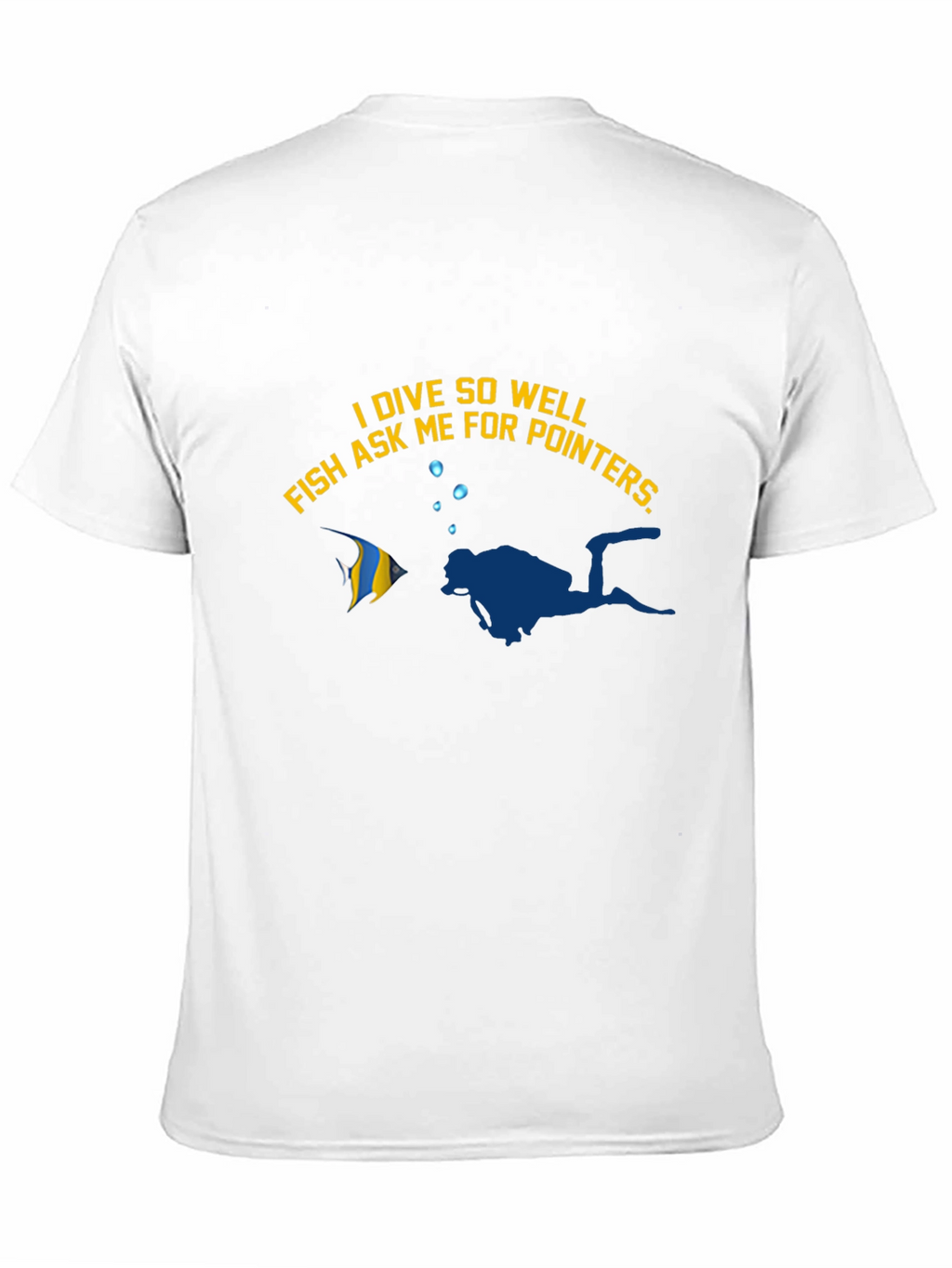 Camiseta Buceo Divertida: Pez me pide consejos