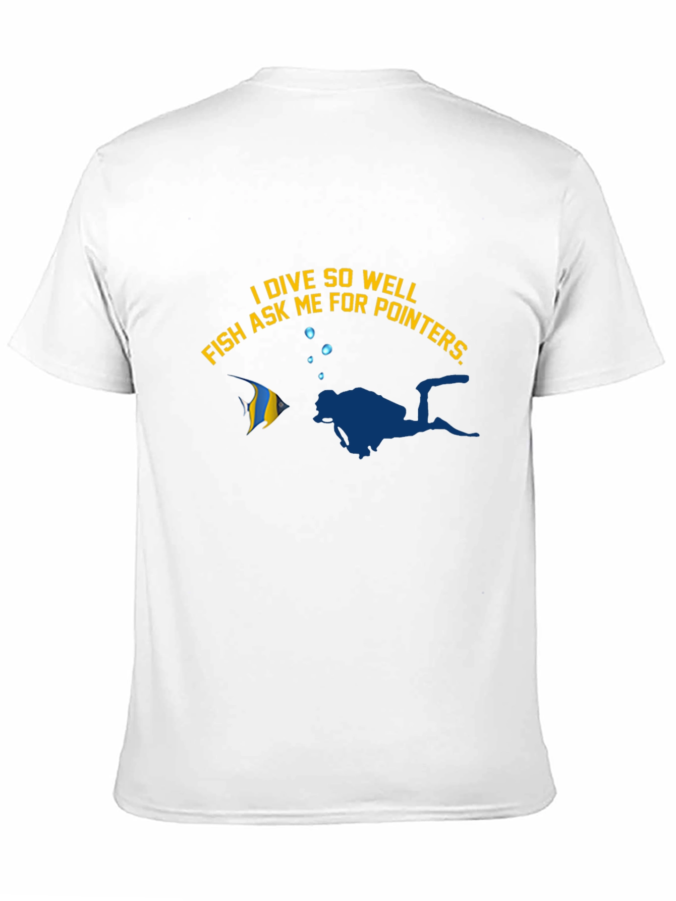 Camiseta Buceo Divertida: Pez me pide consejos