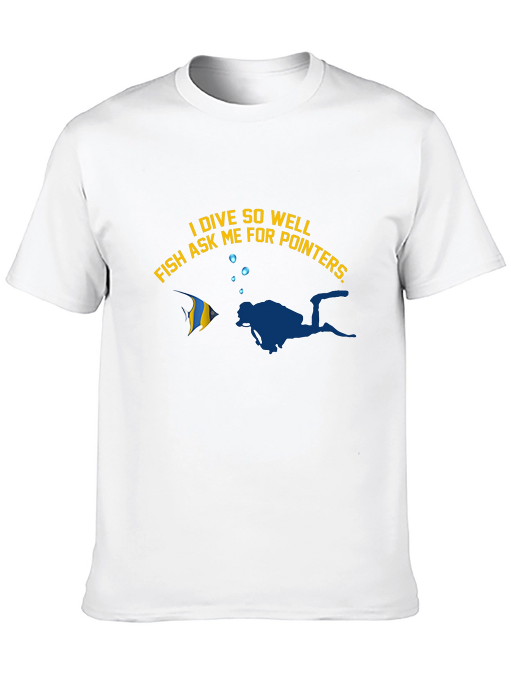 Camiseta Buceo Divertida: Pez me pide consejos