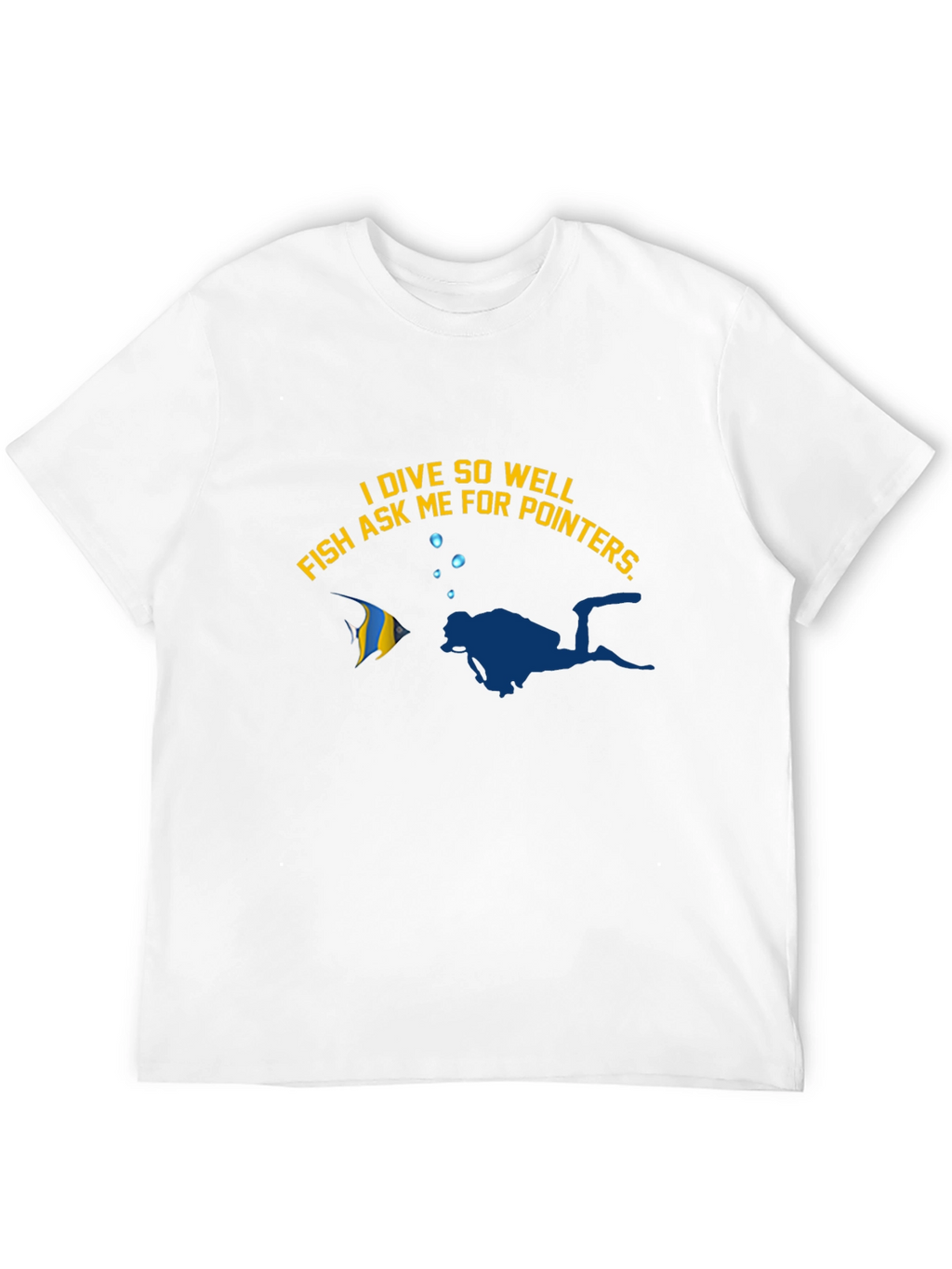 Camiseta Buceo Divertida: Pez me pide consejos