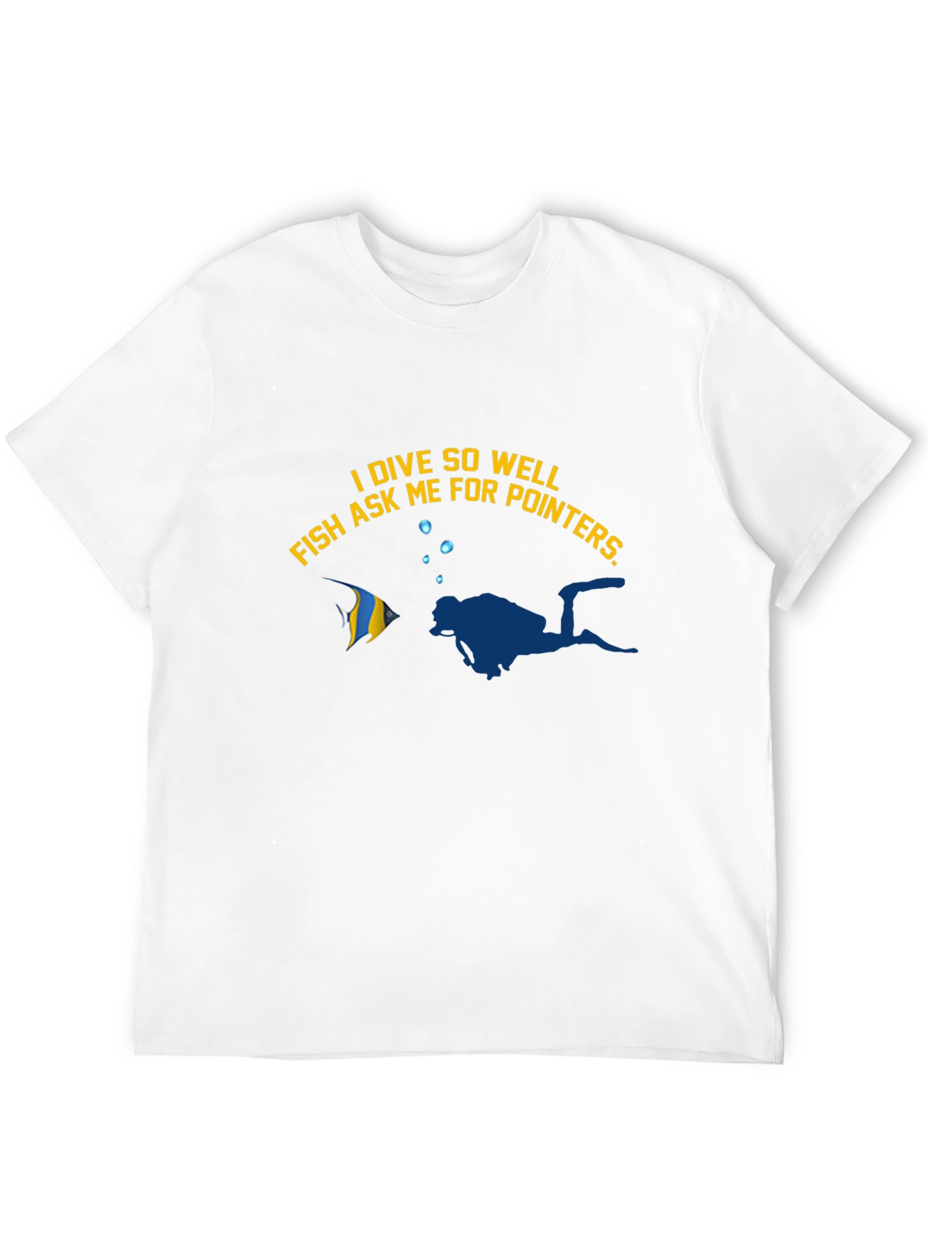 Camiseta Buceo Divertida: Pez me pide consejos