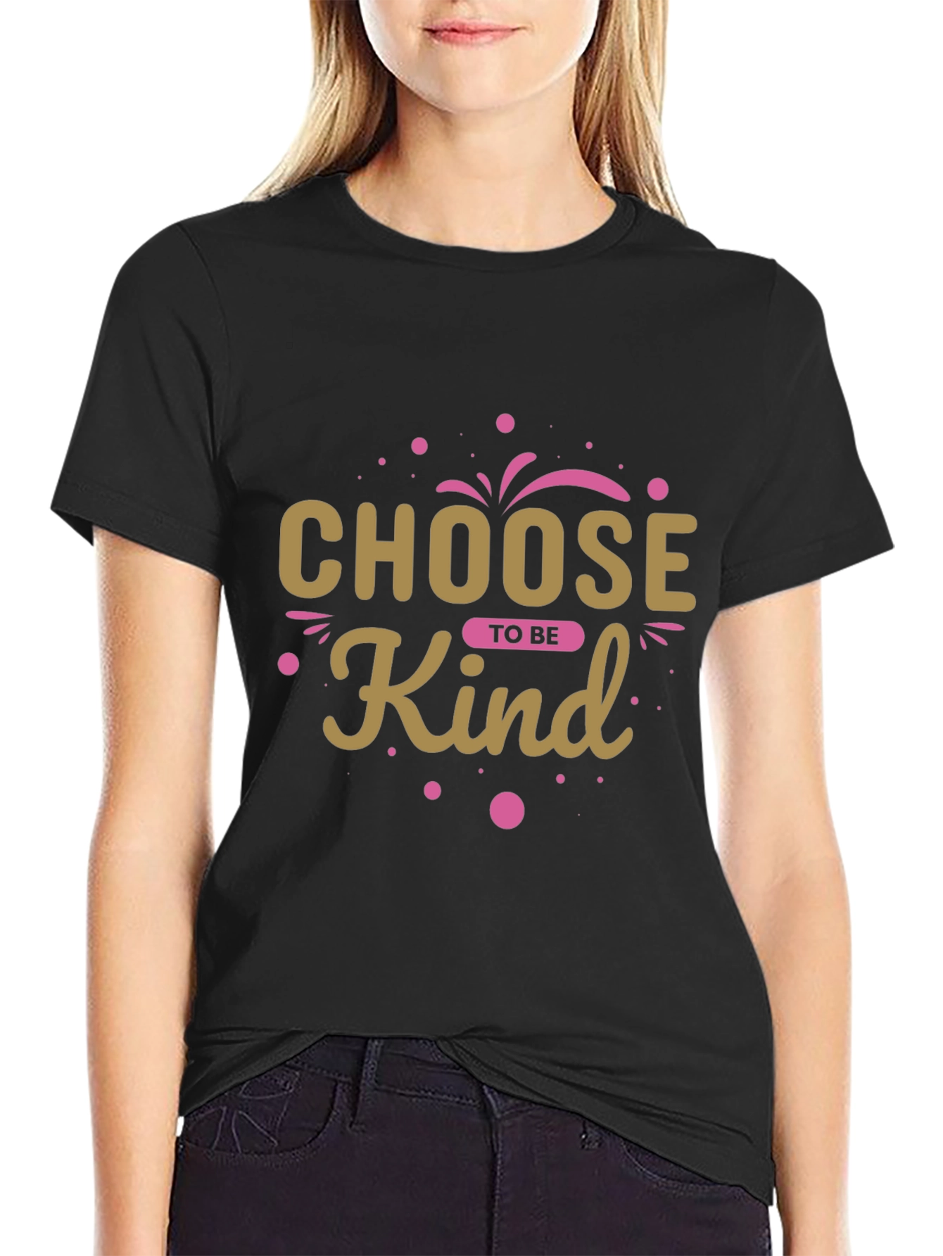 Camiseta Negra Choose To Be Kind para Hombre