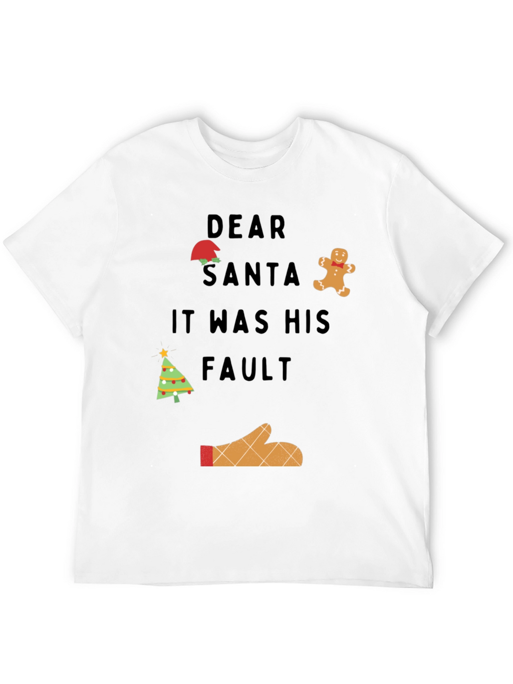 Camiseta Navideña Querido Santa Fue Su Culpa