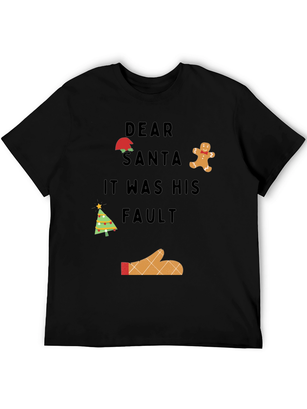Camiseta Navideña Querido Santa Fue Su Culpa