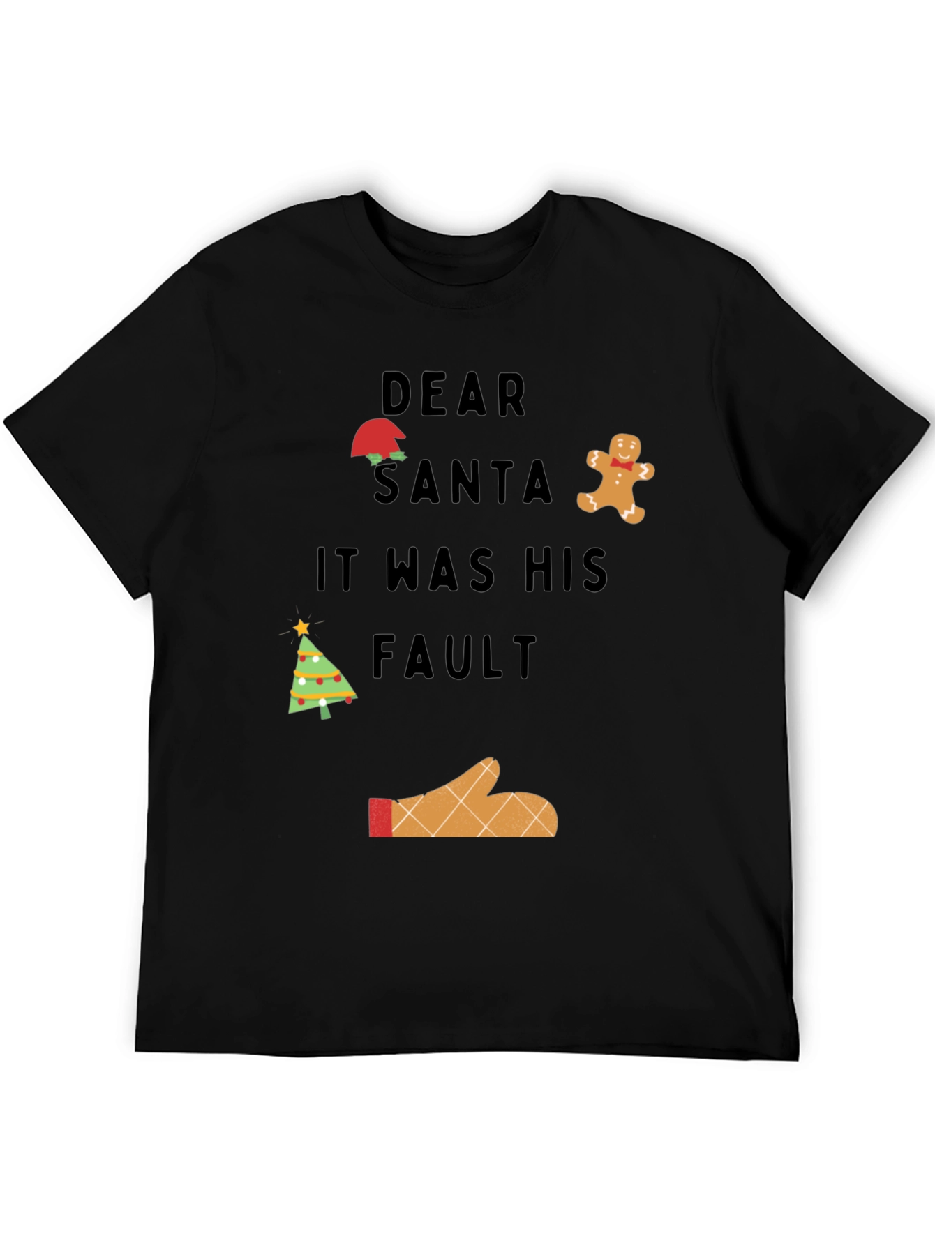 Camiseta Navideña Querido Santa Fue Su Culpa